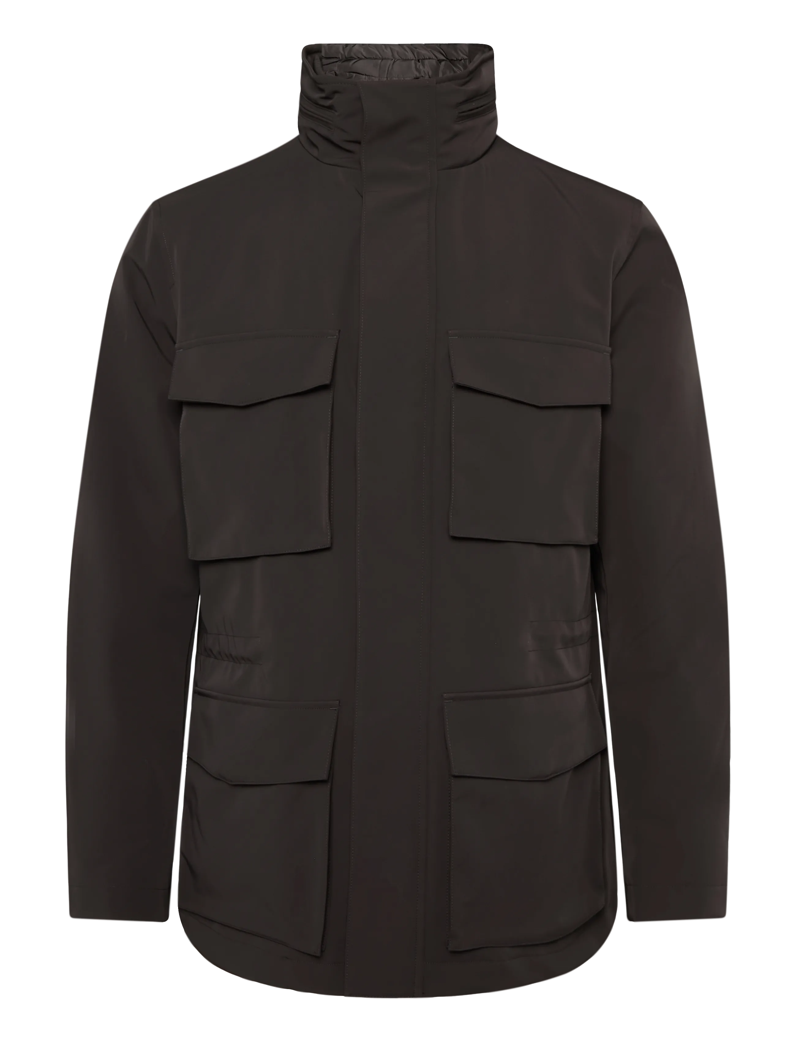 Reiss GLICK ZIP THROUGH INNER GILET HOODED JACKET - Kleidung - DARK BROWN / brown