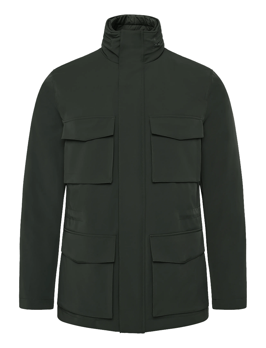 Reiss - GLICK ZIP THROUGH INNER GILET HOODED JACKET - hybrid jackets - dark green - 0