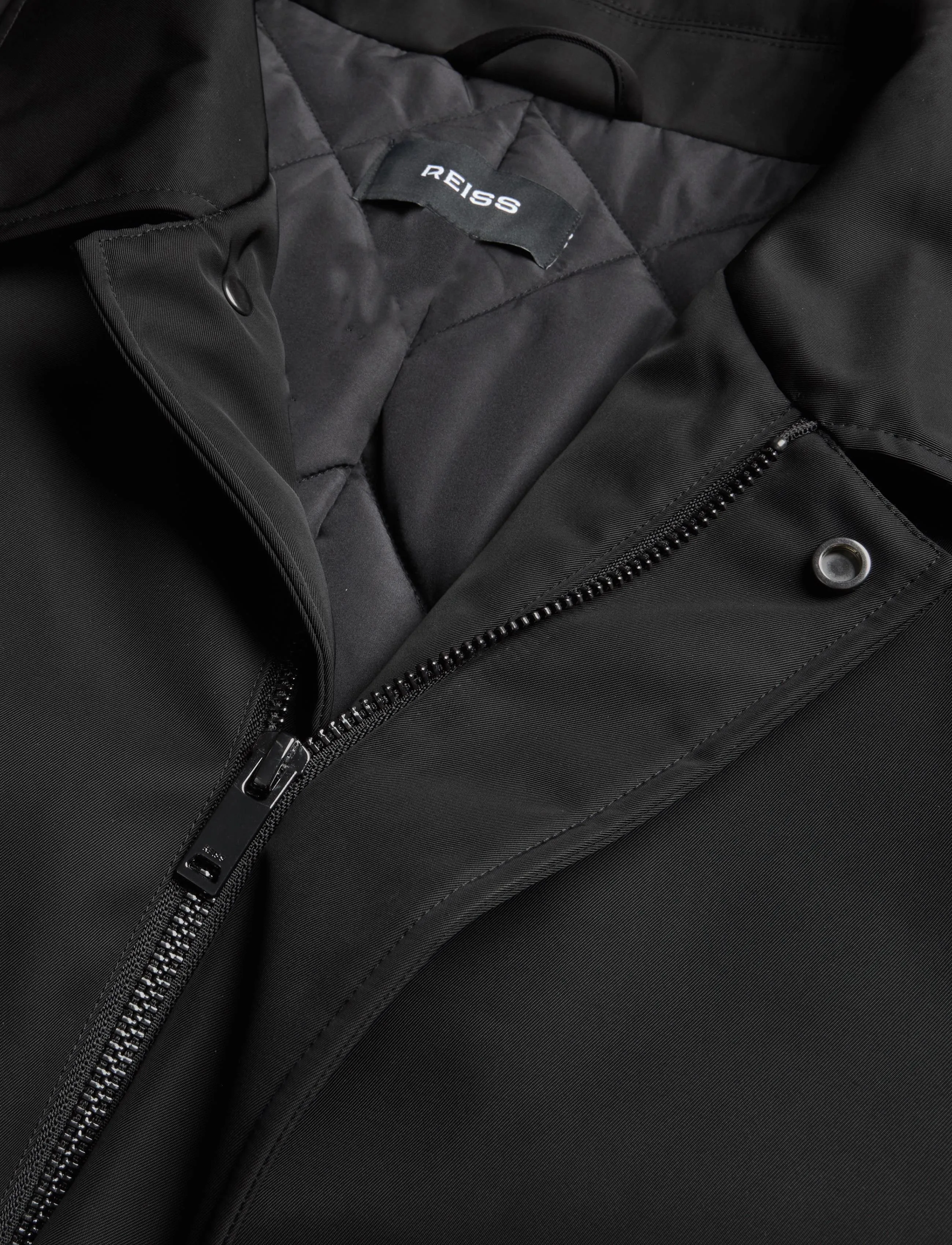 Reiss - LAWLEN ZIP THROUGH JACKET - light coats - black - 2