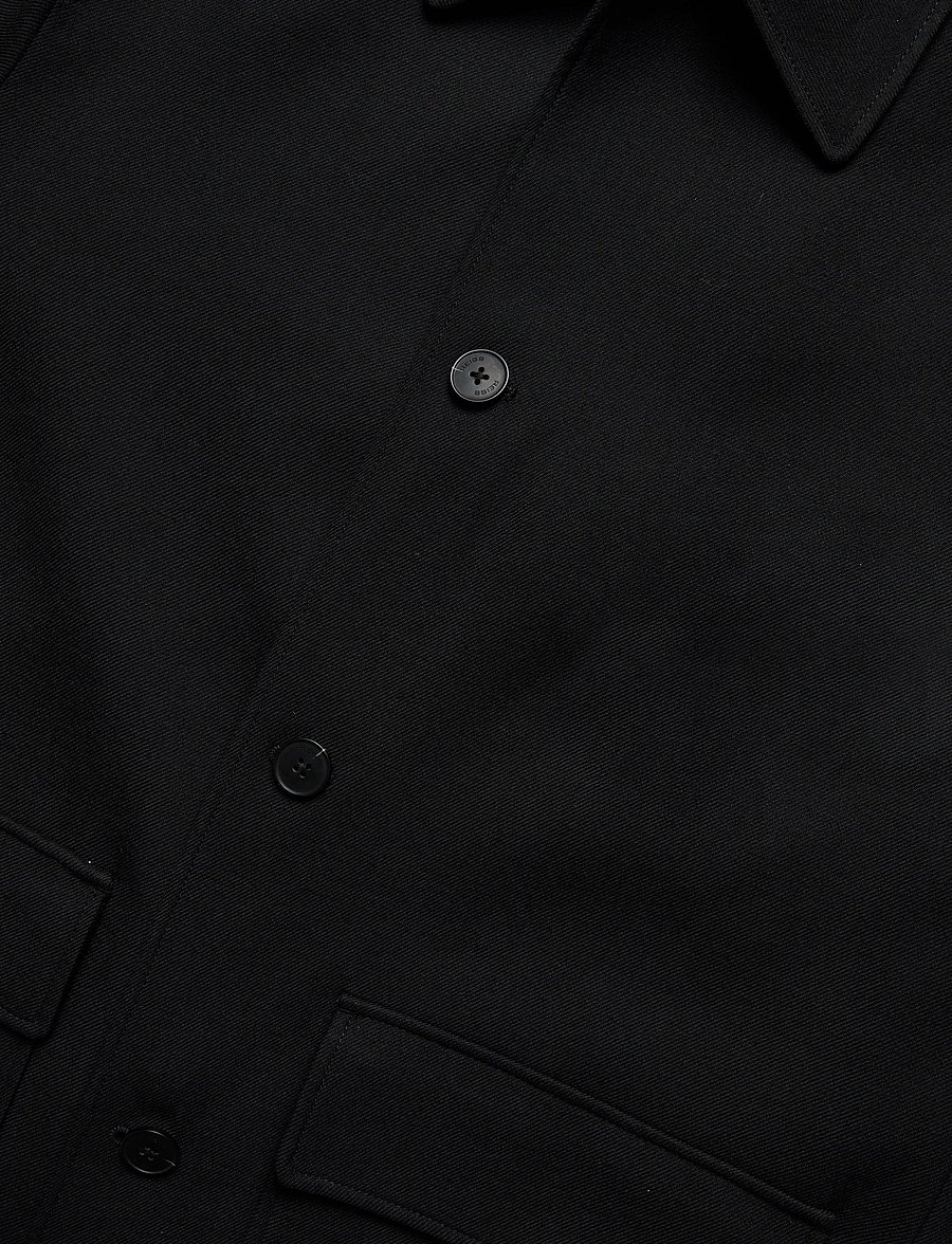 Reiss - CLYDE ZIP THROUGH TWILL MAC - talvejoped - black - 3