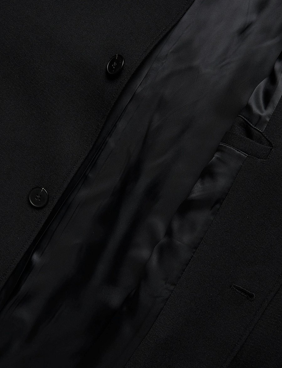 Reiss - CLYDE ZIP THROUGH TWILL MAC - talvejoped - black - 4