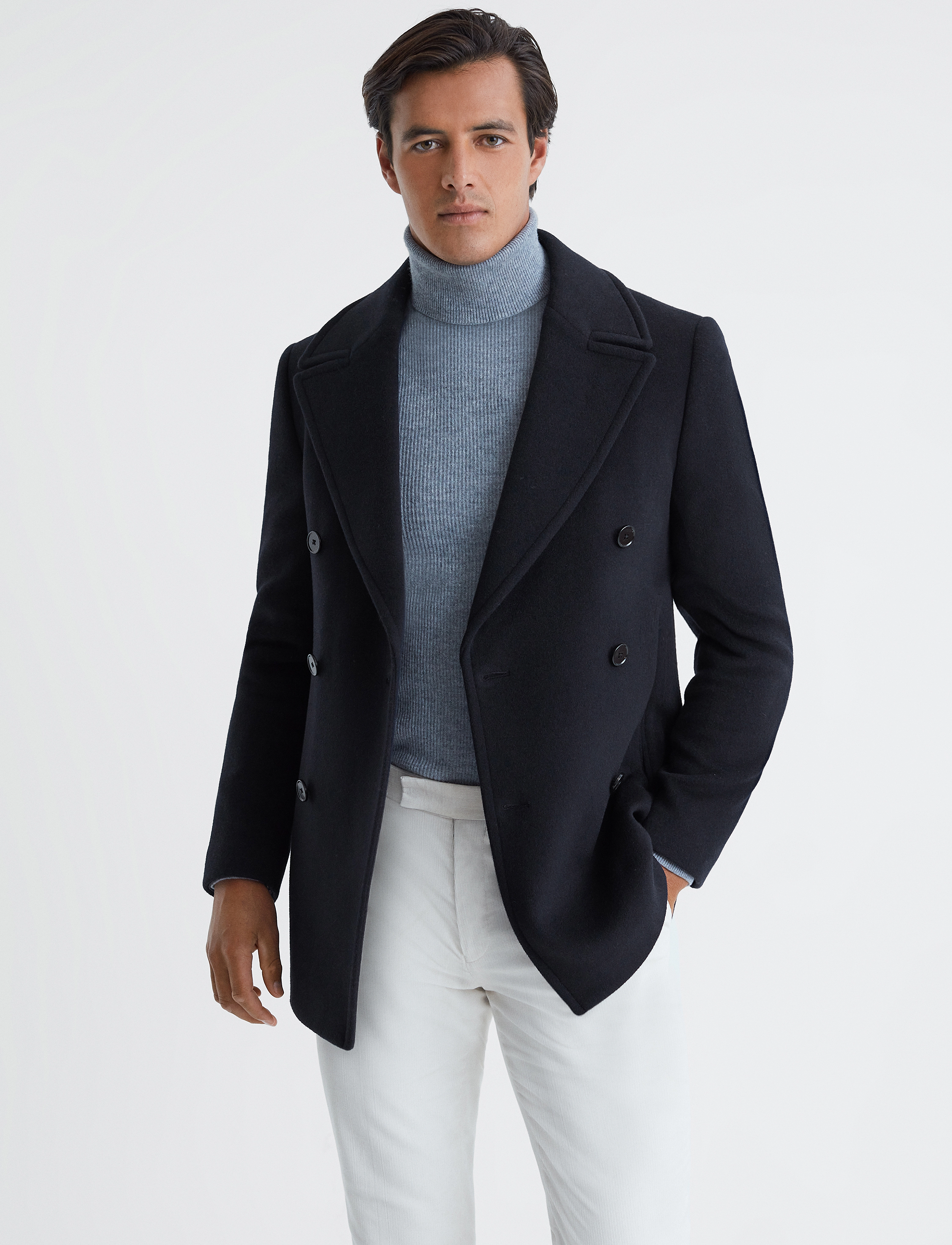 Reiss - BERGAMO - light navy - 2