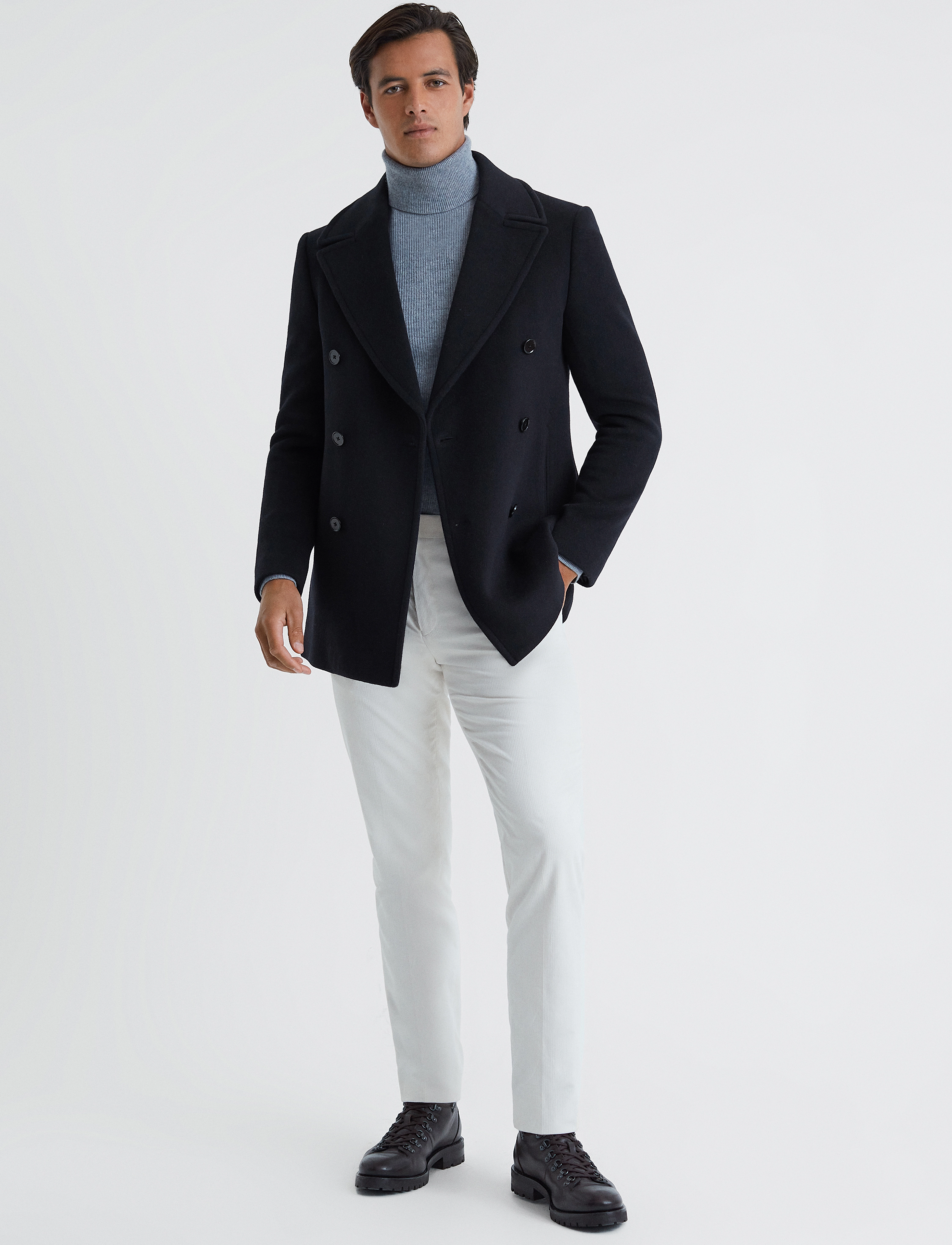 Reiss - BERGAMO - light navy - 4