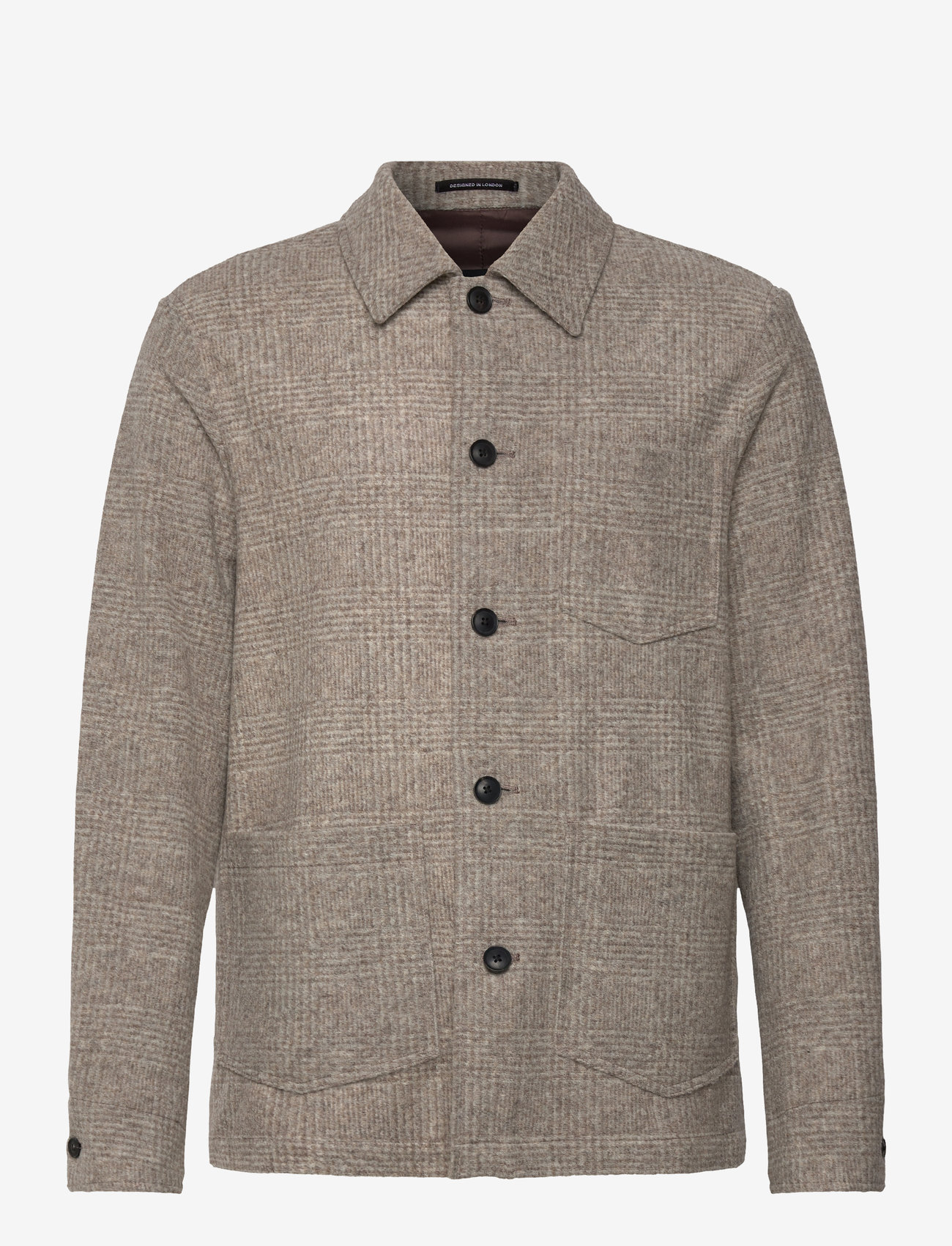 Reiss - MARBLE - kurtki zimowe - oatmeal check - 1
