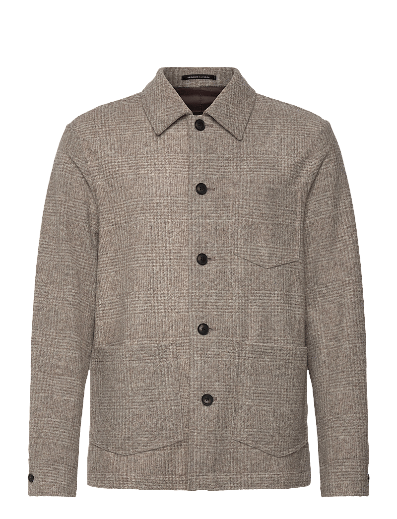 Reiss - MARBLE - kurtki zimowe - oatmeal check - 1