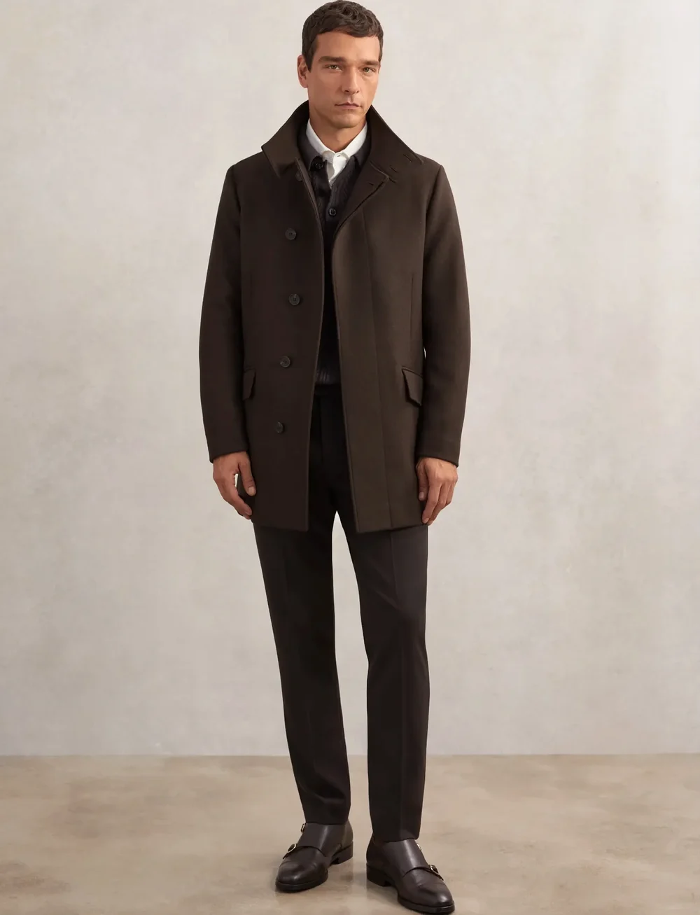 Reiss - RIOT - winter jackets - brown - 4