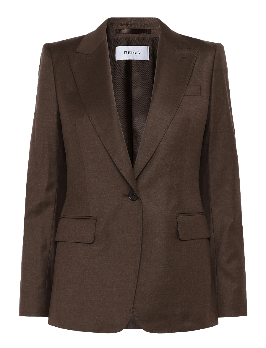 Reiss - DERBY SB BLAZER - Üherealised pintsakud - mocha brown - 0