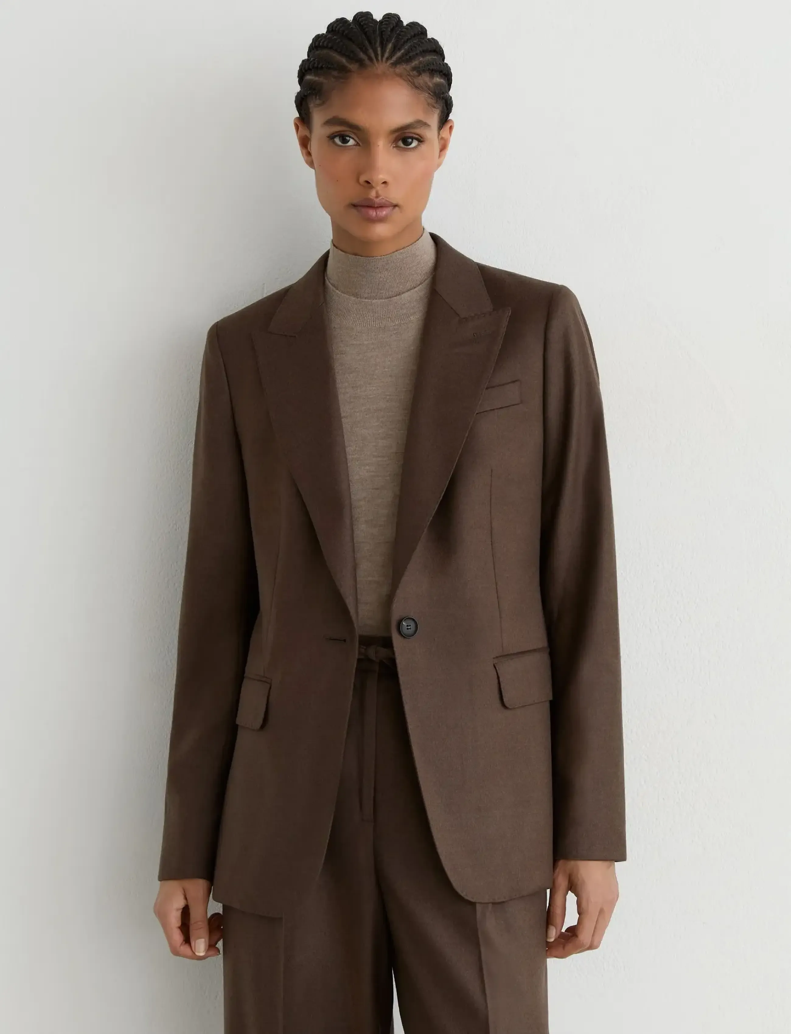 Reiss Derby Sb Blazer, Kvinder, Enkeltradet Blazer, Brun, Str: 36