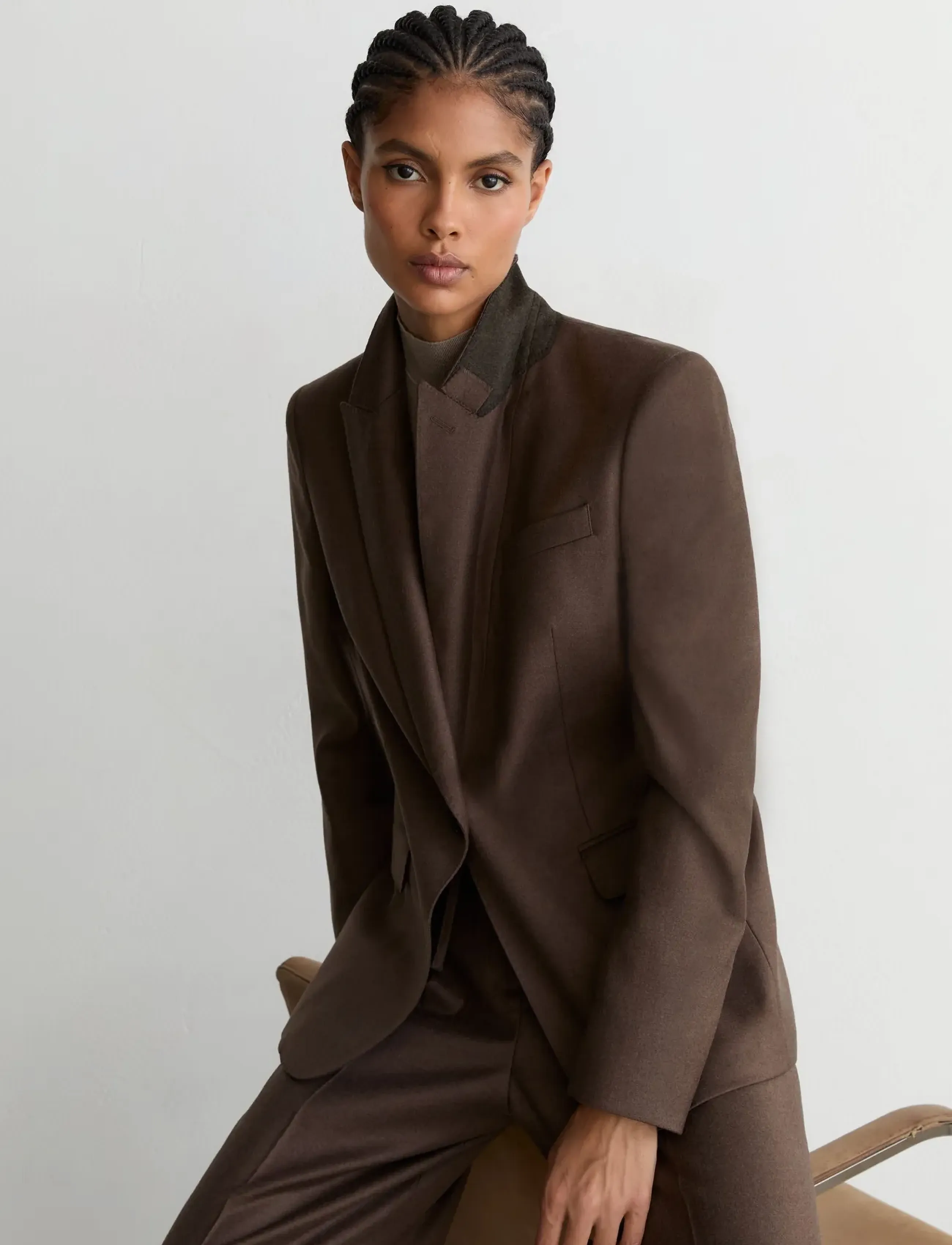 Reiss - DERBY SB BLAZER - Üherealised pintsakud - mocha brown - 5