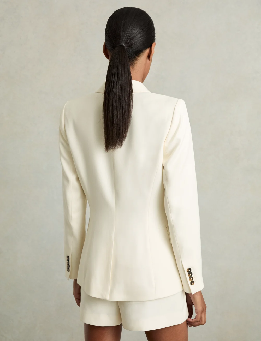 Reiss - MILLIE - Ühes joones nööpidega bleiserid - cream - 3