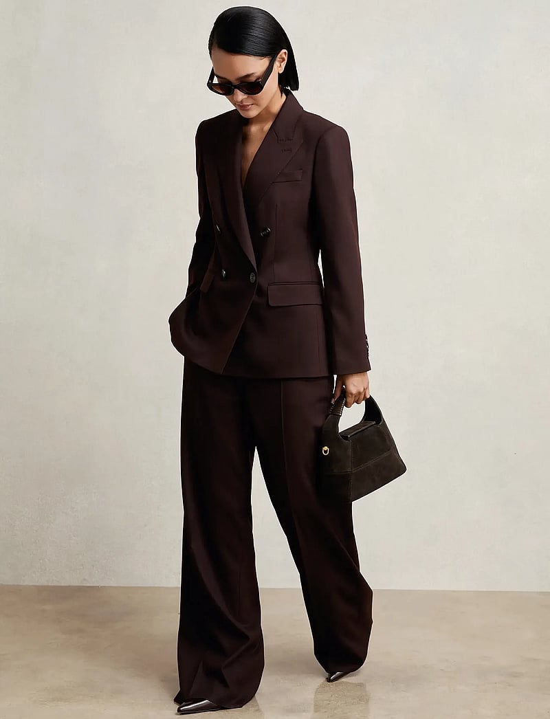 Reiss - SOLENE - dubbelknäppta kavajer - aubergine - 3