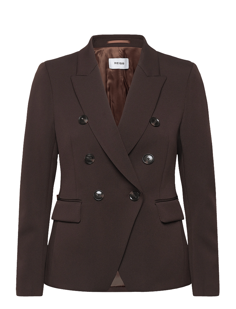 Reiss - PRIYA - zweireihige blazer - chocolate brown - 1