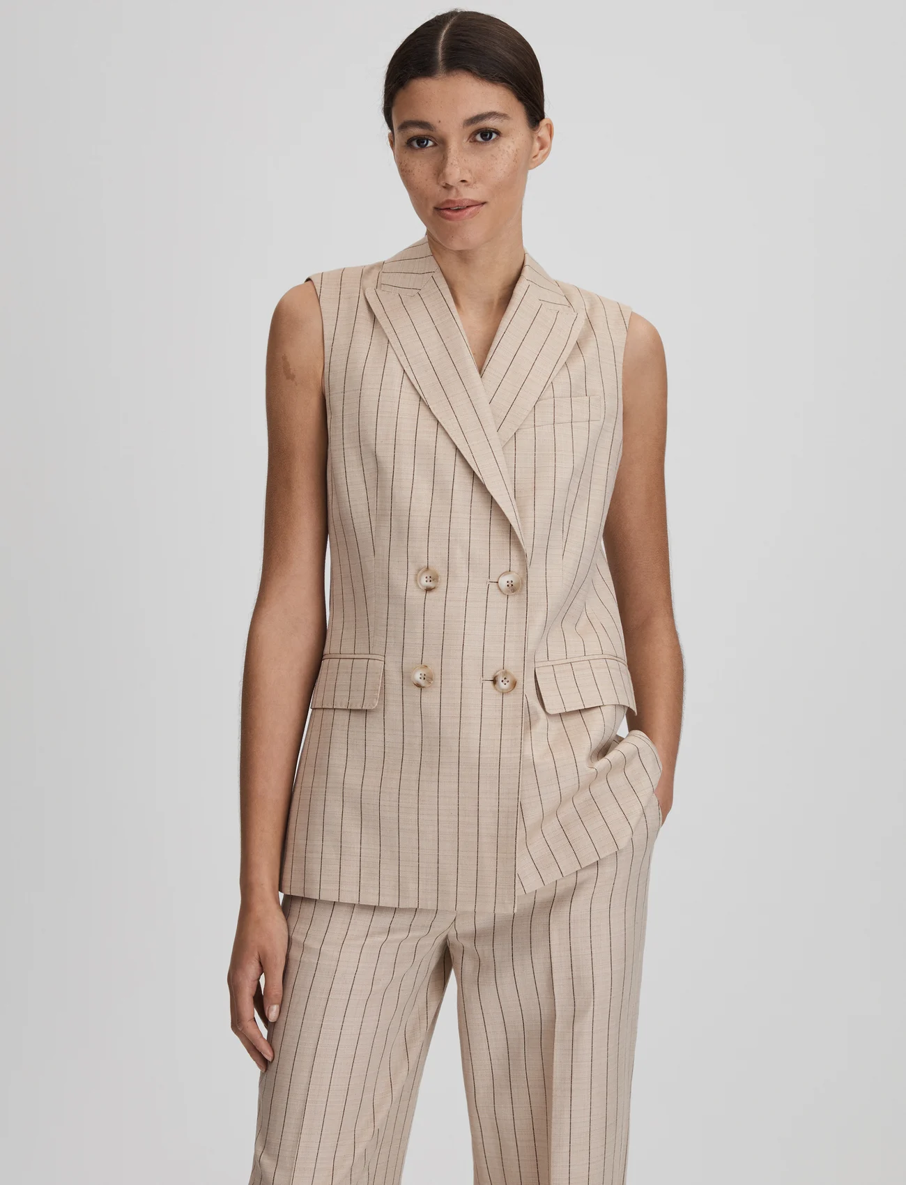 Reiss - ODETTE - double breasted blazers - neutral - 0