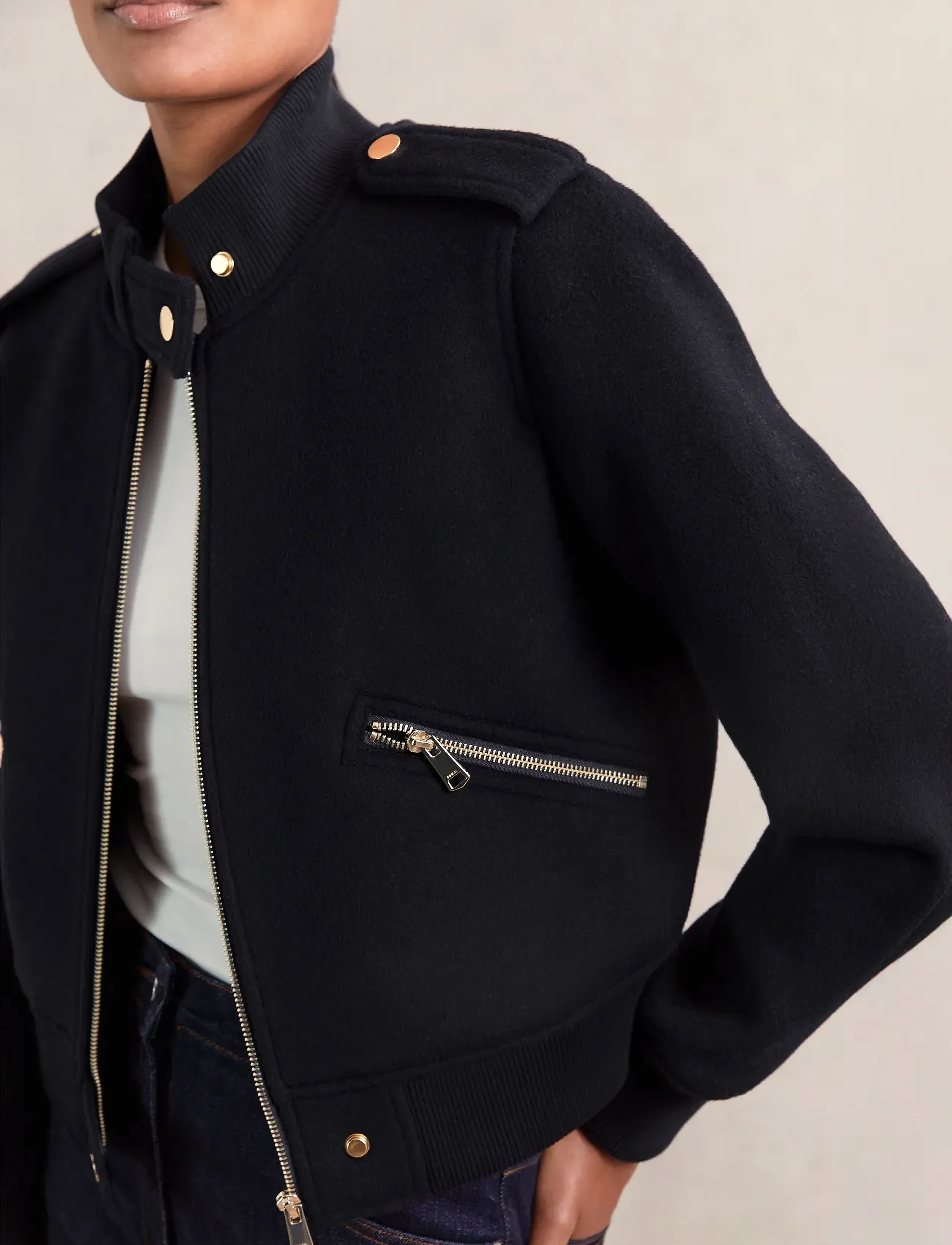 Reiss - CLEO - bomberjacken - navy - 3
