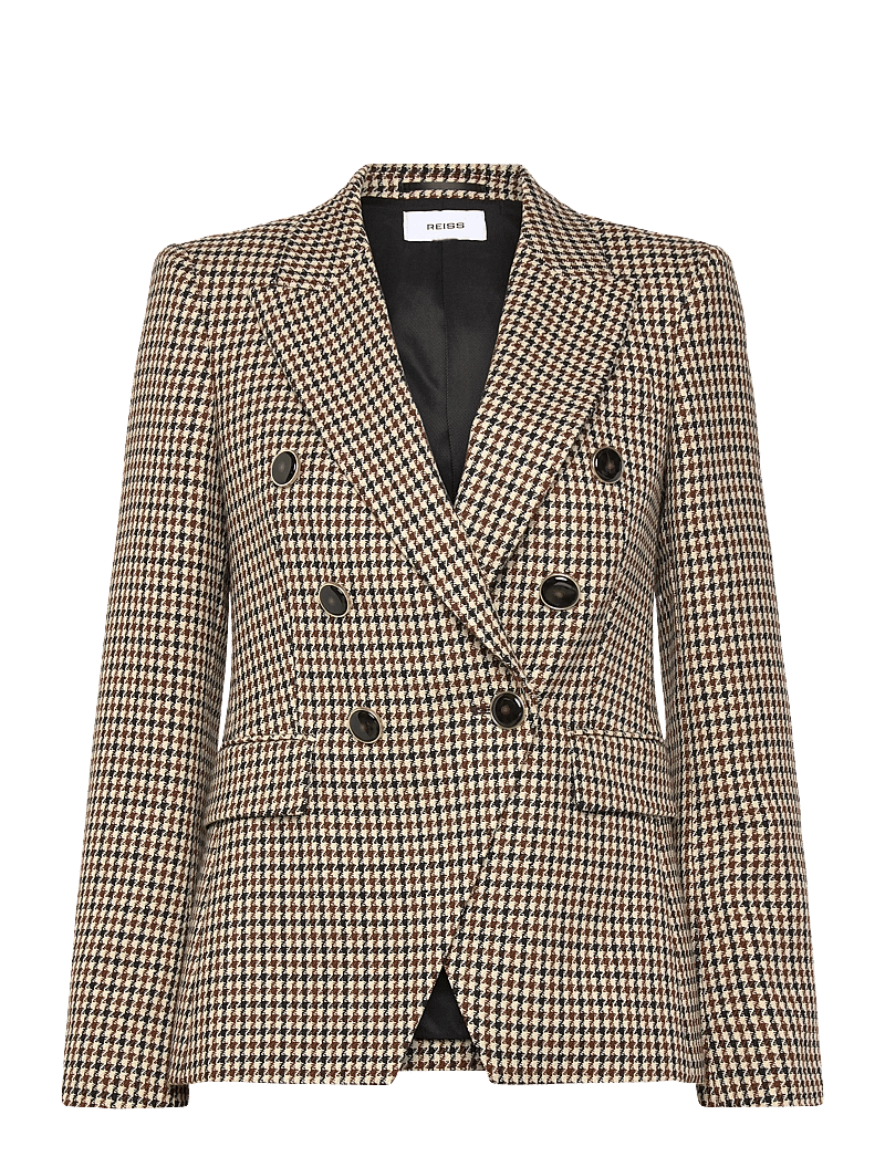 Reiss - HARTLEY - zweireihige blazer - neutral check - 1