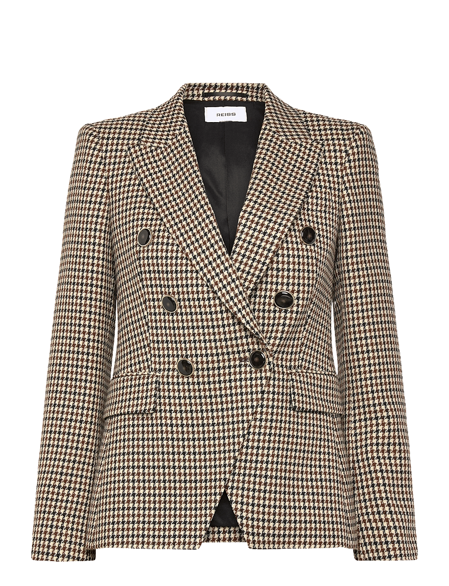 Reiss - HARTLEY - zweireihige blazer - neutral check - 1