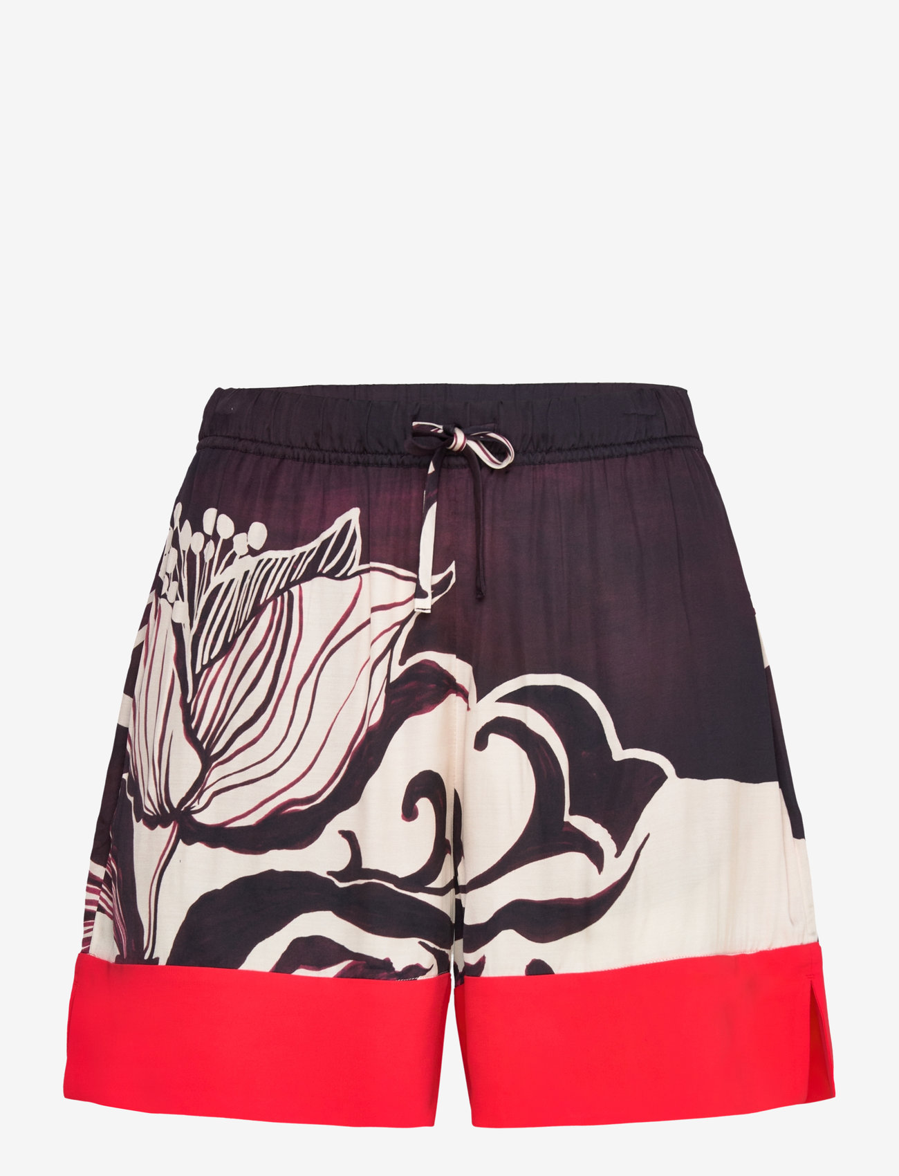 Reiss - FALLON - chino shorts - burgundy/cream - 1