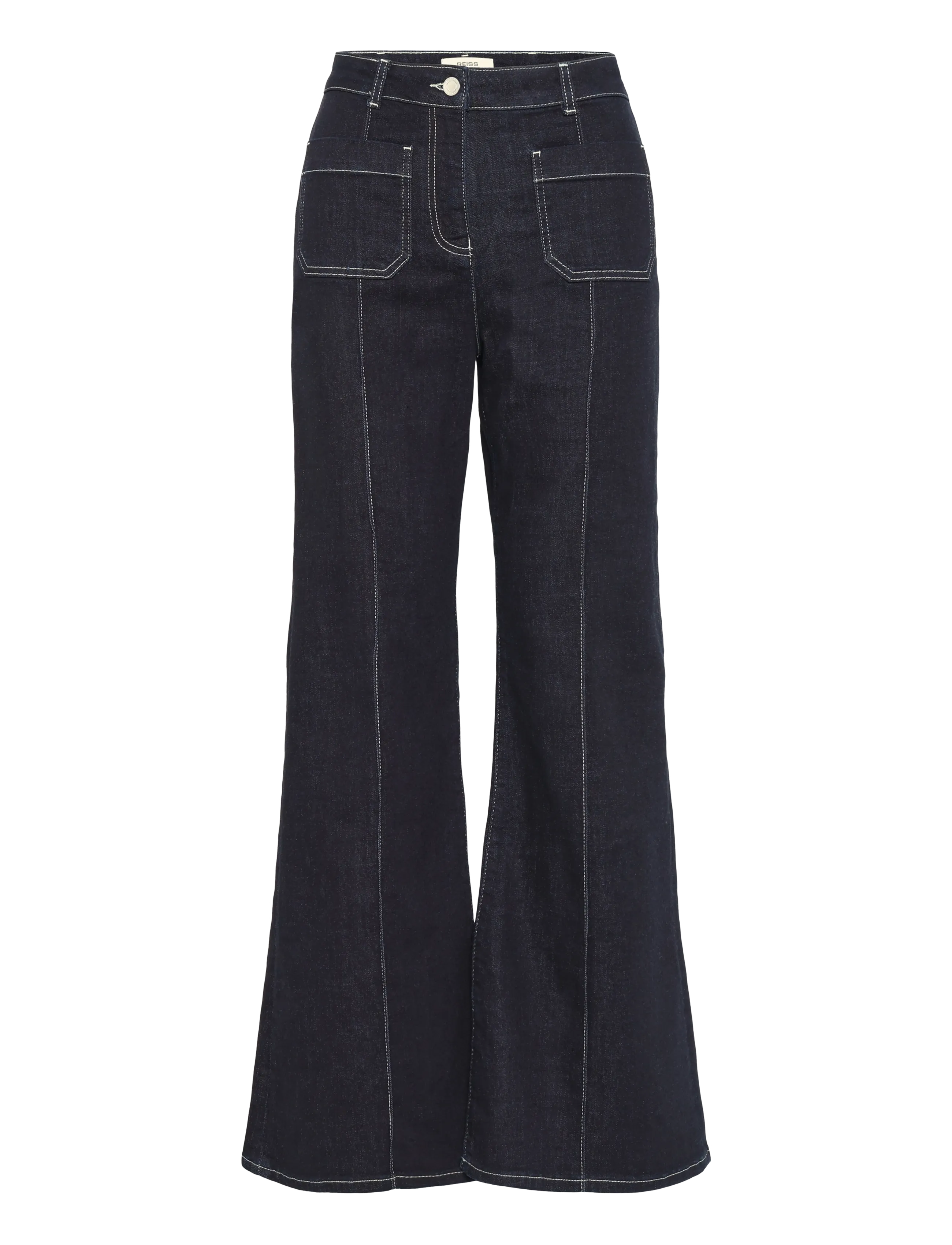 Reiss SAKURA FLARE PATCH POCKET JEAN - Tøj - INDIGO BLUE / navy