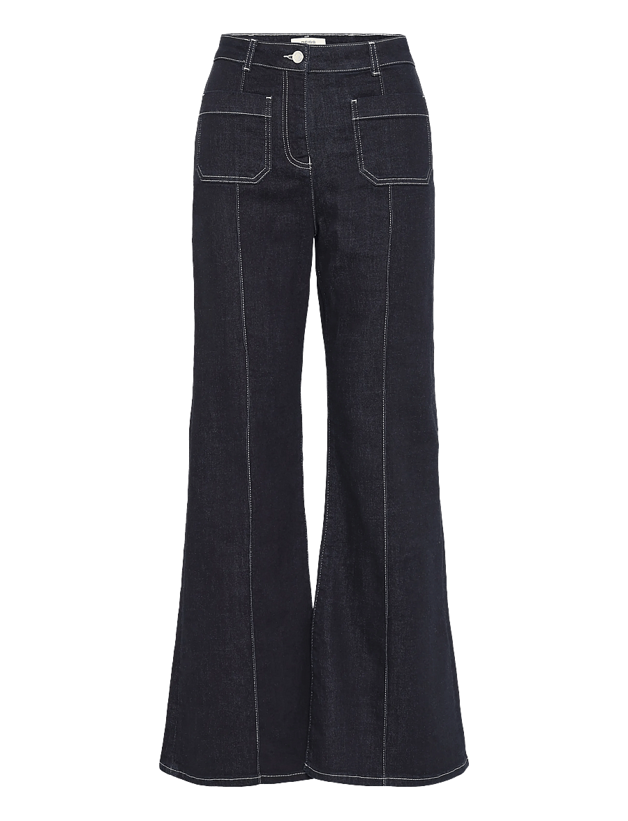 Reiss - SAKURA FLARE PATCH POCKET JEAN - flared jeans - indigo blue - 0