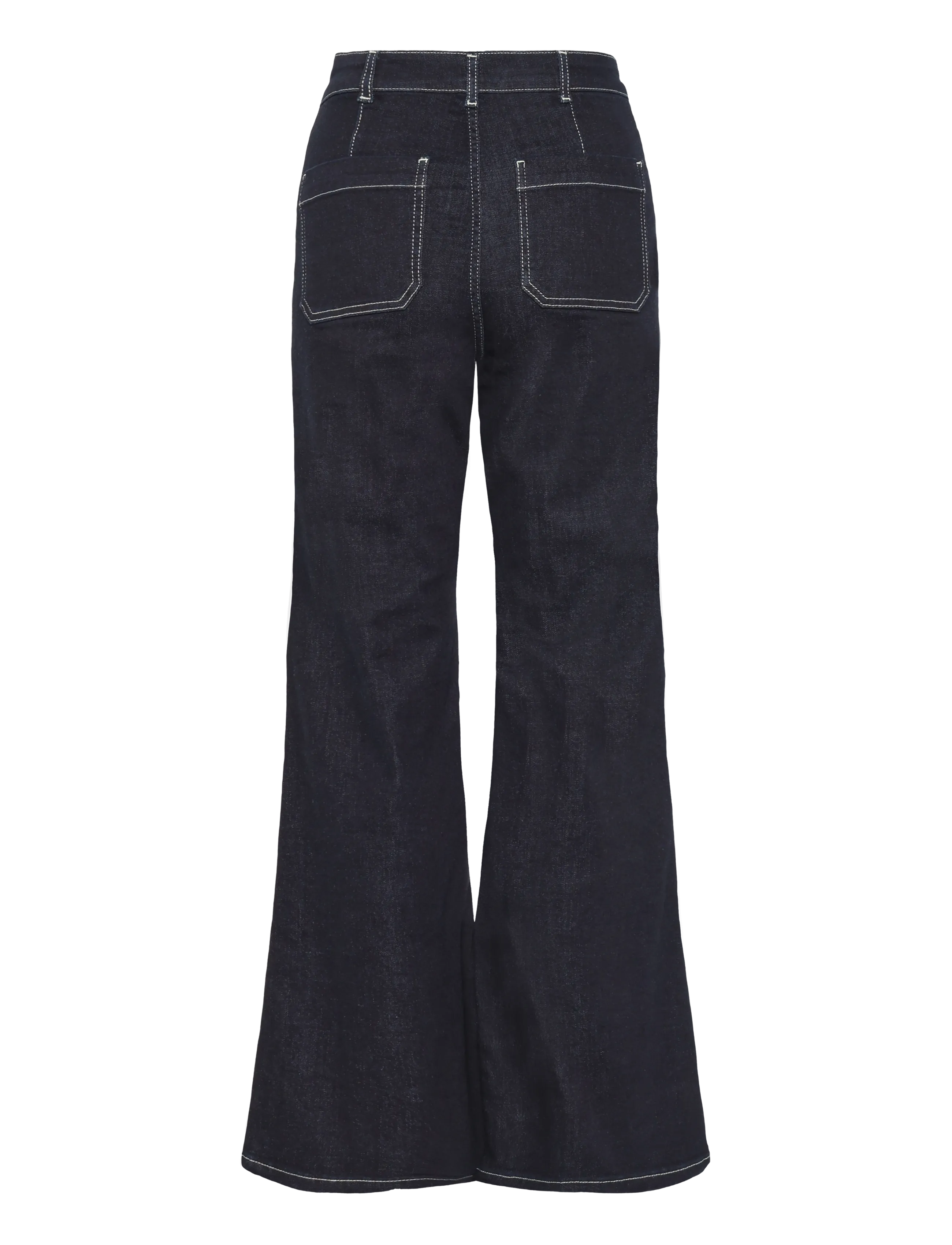 Reiss - SAKURA FLARE PATCH POCKET JEAN - flared jeans - indigo blue - 1