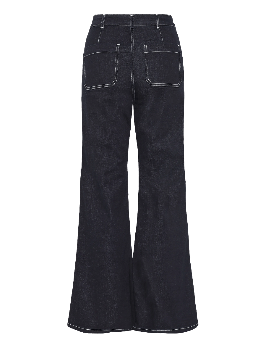 Reiss - SAKURA FLARE PATCH POCKET JEAN - flared jeans - indigo blue - 1