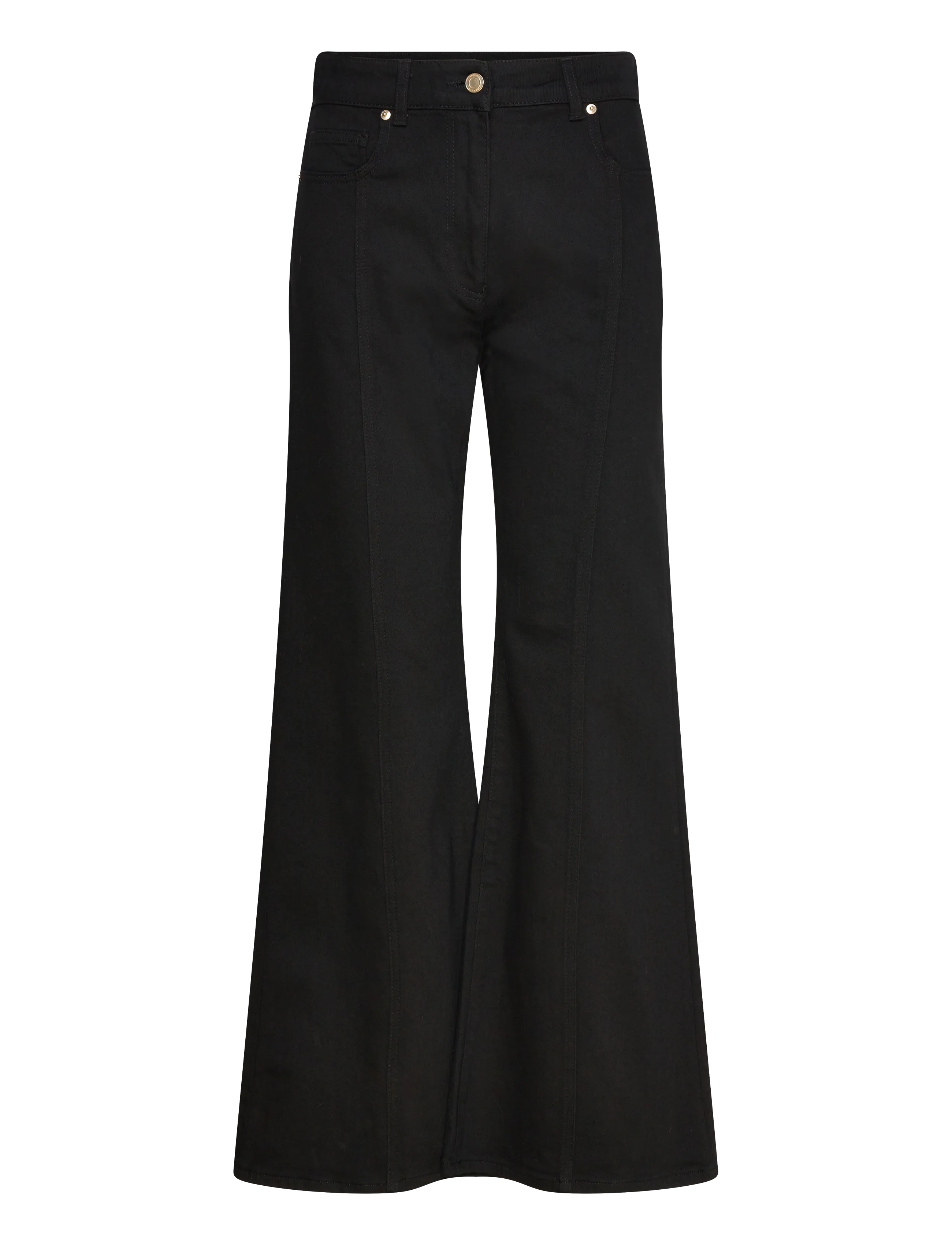 Reiss JUNE - Schlaghosen - BLACK / black