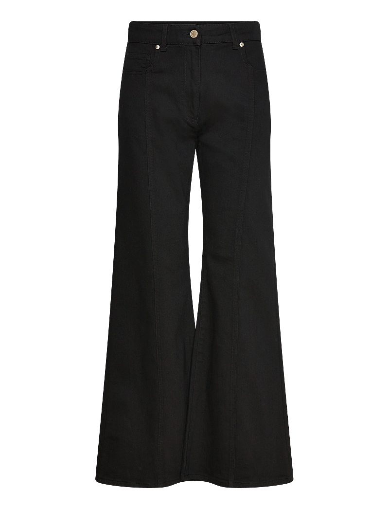 Reiss - JUNE - alt eriti laia säärega teksad - black - 1