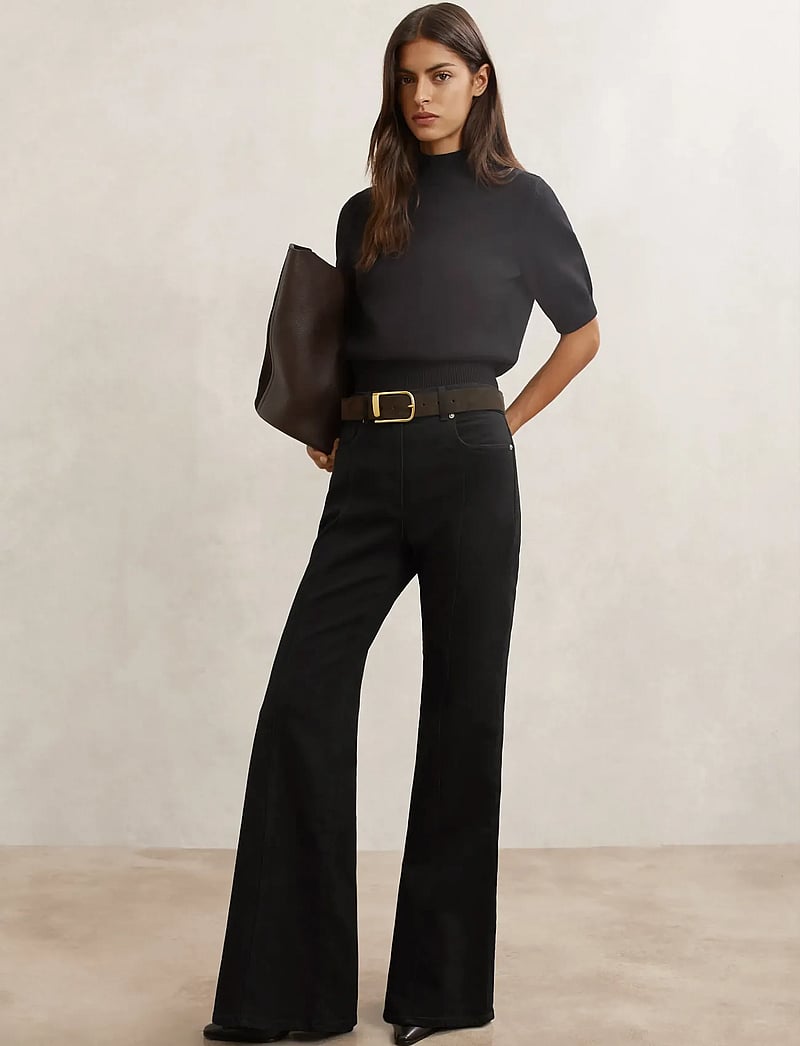 Reiss - JUNE - alt eriti laia säärega teksad - black - 0