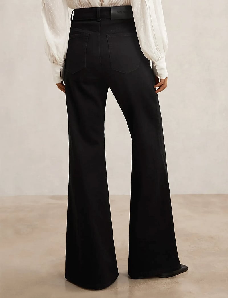 Reiss - JUNE - alt eriti laia säärega teksad - black - 3