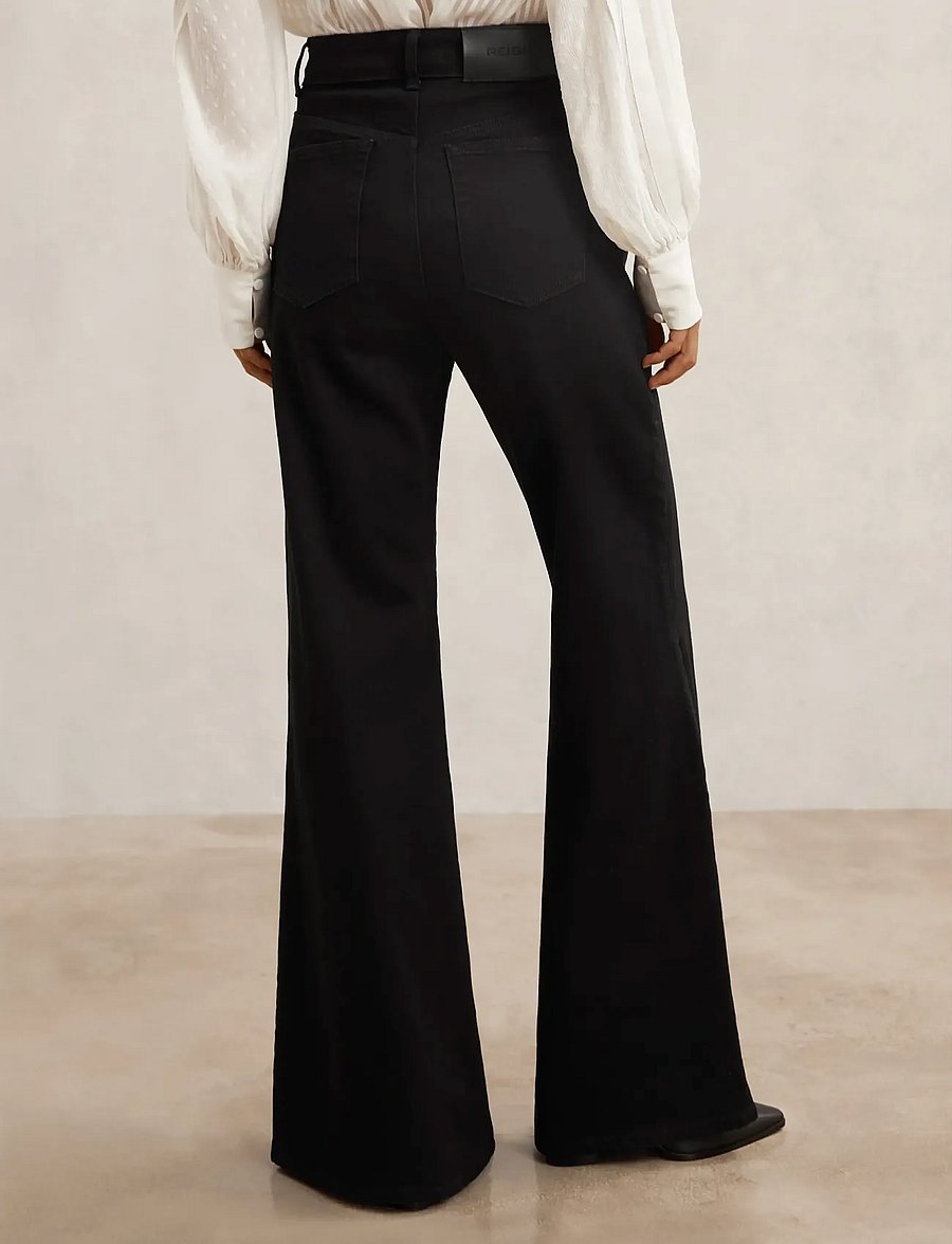 Reiss - JUNE - schlaghosen - black - 3