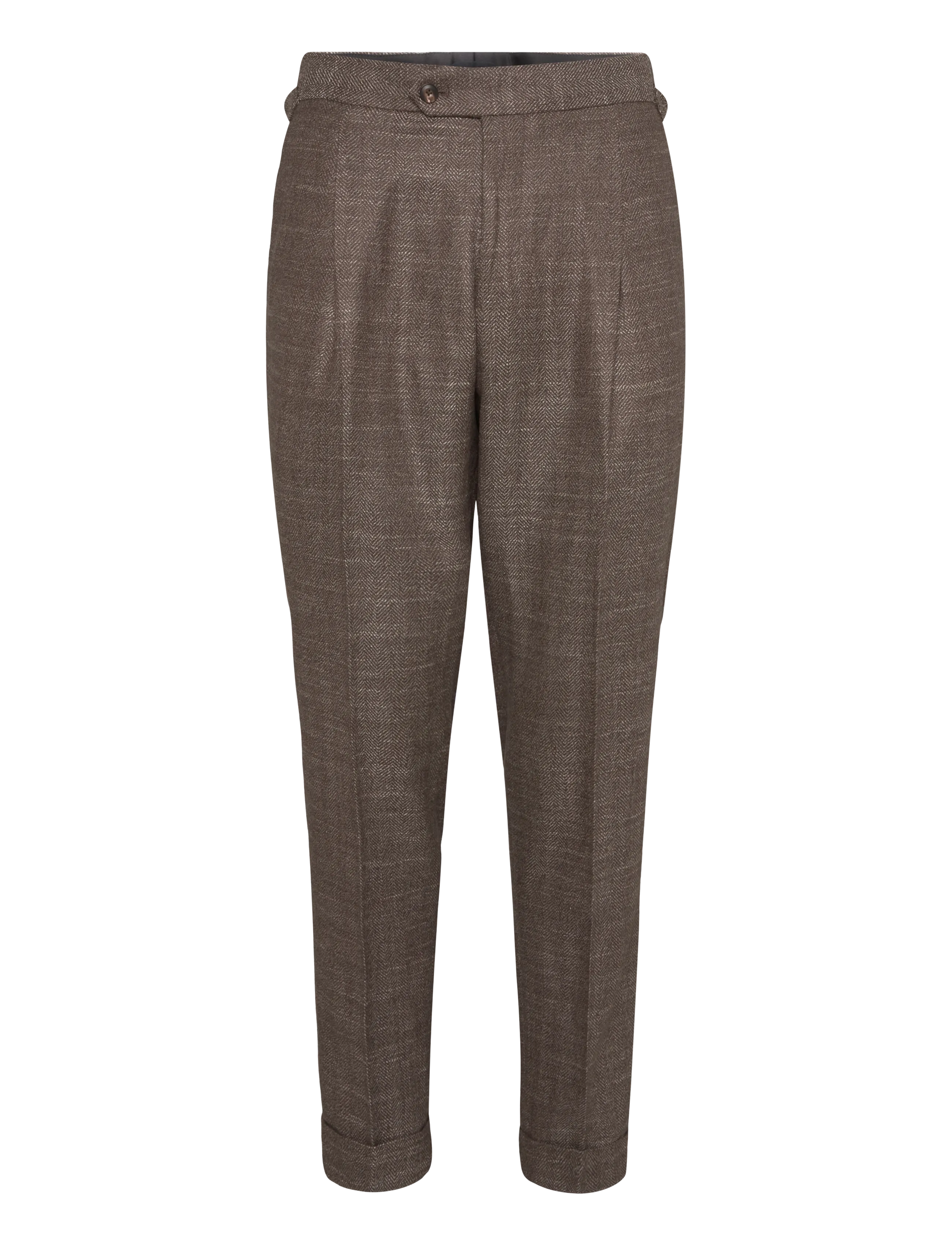 Vallance Side Adjuster Herringbone Formal Trouser