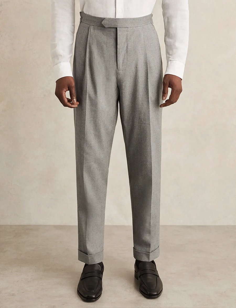 Reiss - COMPLEX - pantalons habillés - grey - 0
