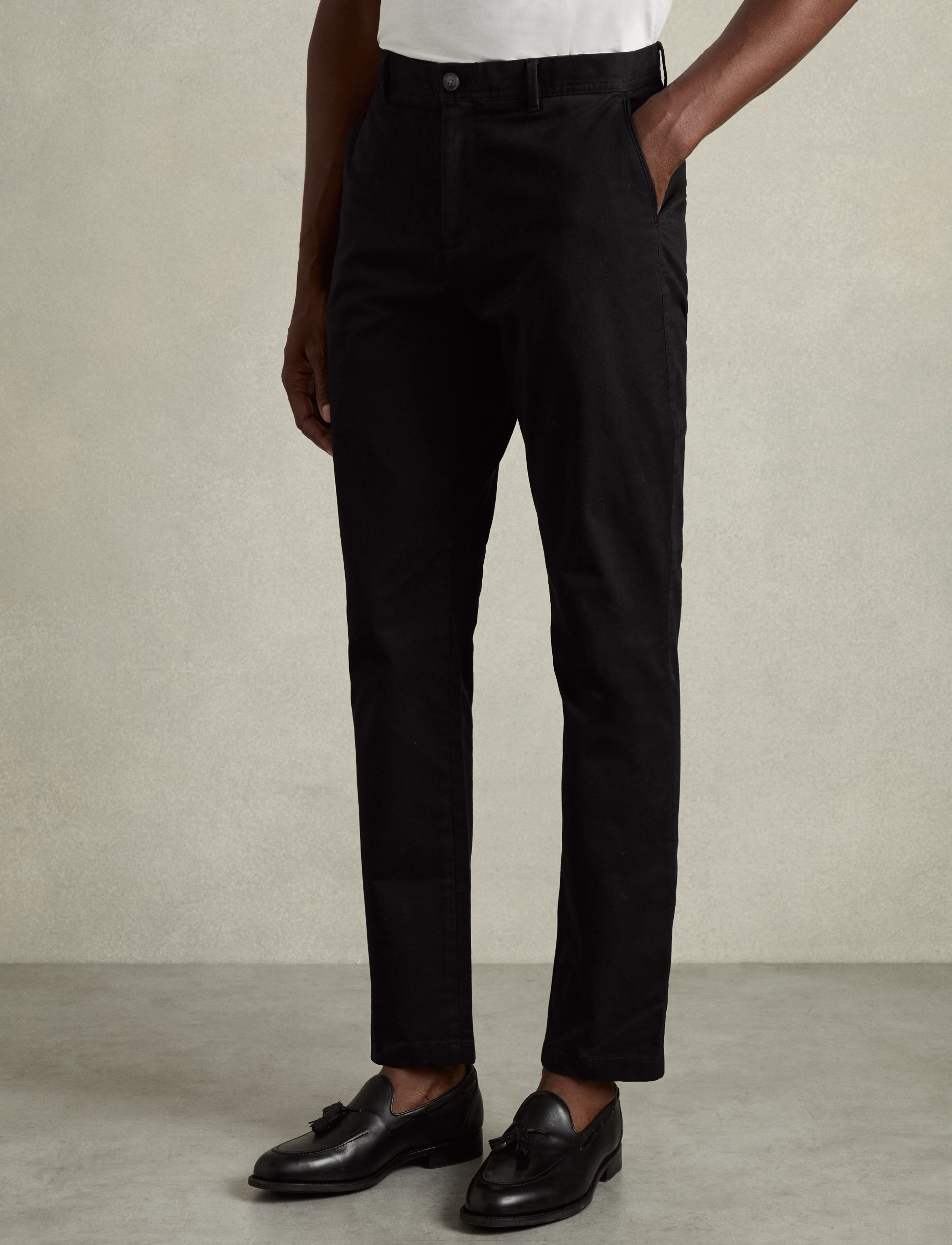 Reiss Pitch, 30, Black, Bukser > Chinos, Herre