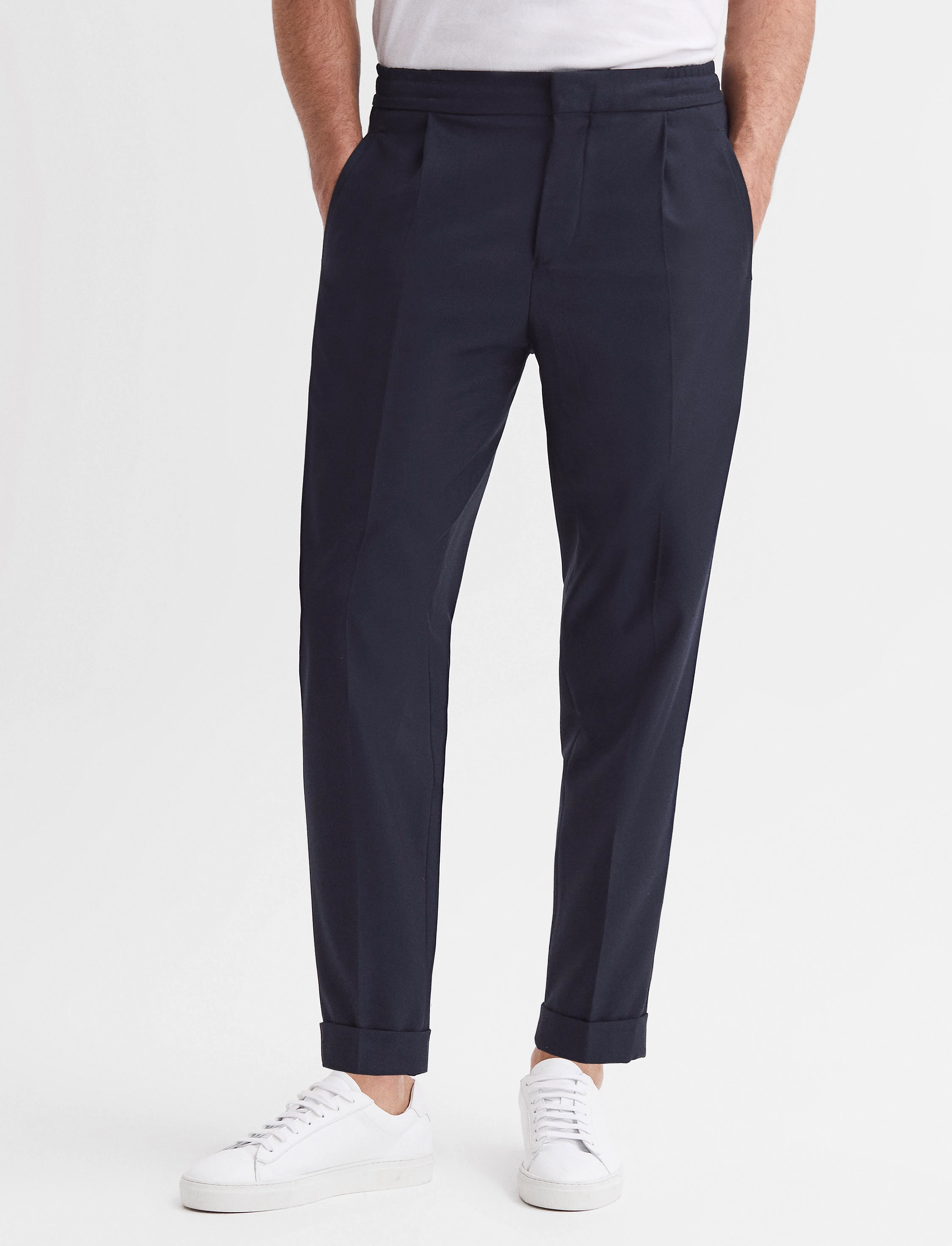 Reiss Brighton, 32, Trousers, Marineblau - Casual, Männerswear