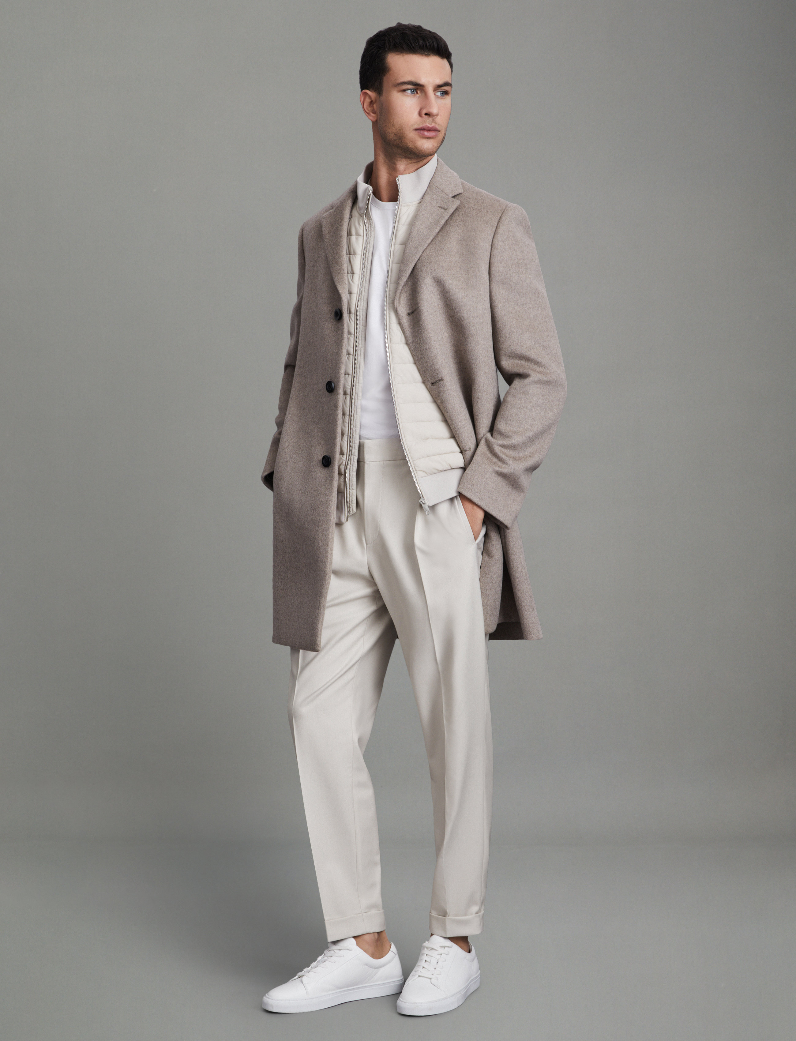Reiss - BRIGHTON - casual byxor - stone - 4