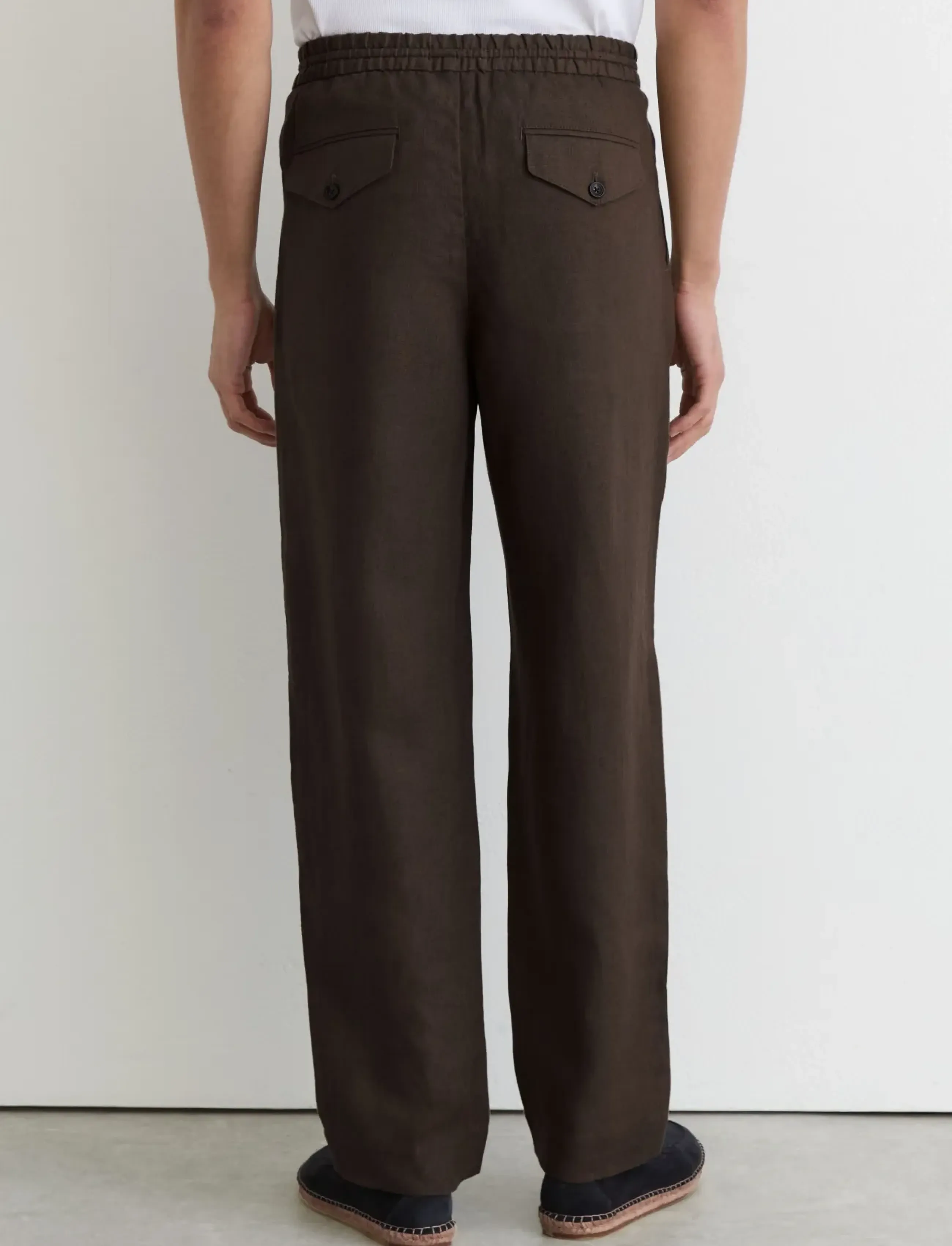 Reiss - BARGES - hørbukser - chocolate brown - 2
