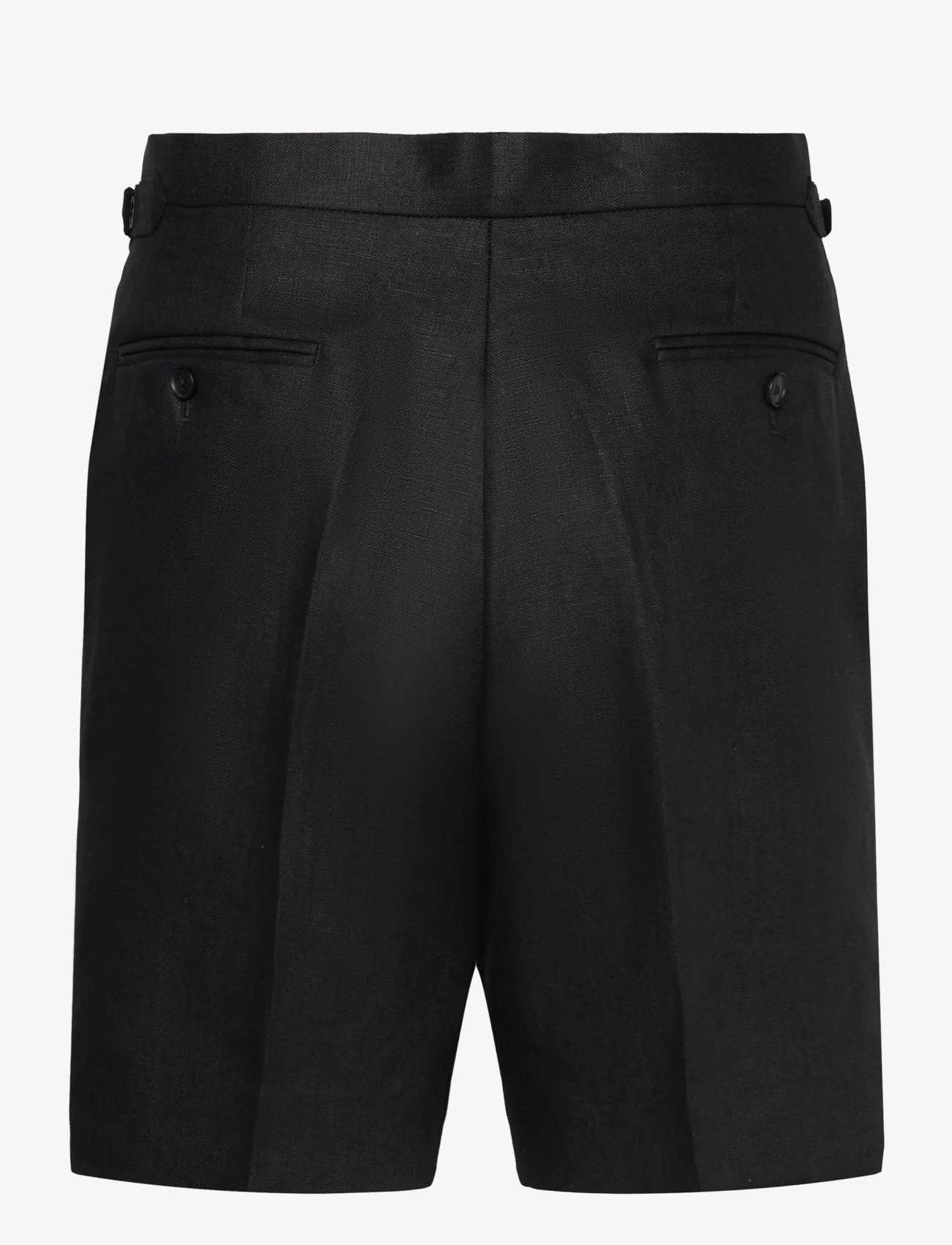 Reiss - SEARCY - linen shorts - black - 1