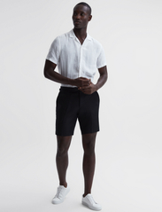 Reiss - SEARCY - linnen shorts - black - 2