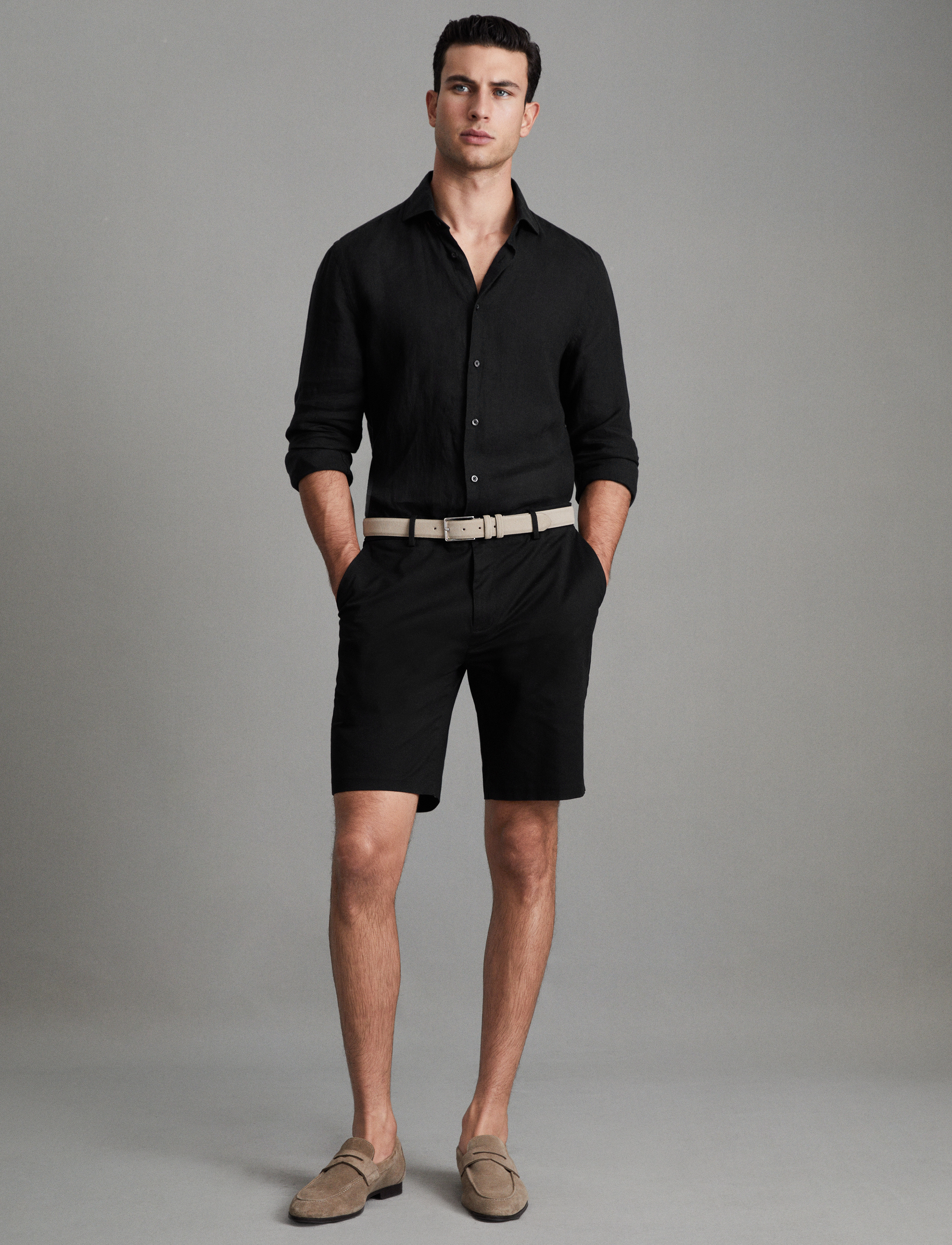 Reiss - WICKET - chinos shorts - black - 4
