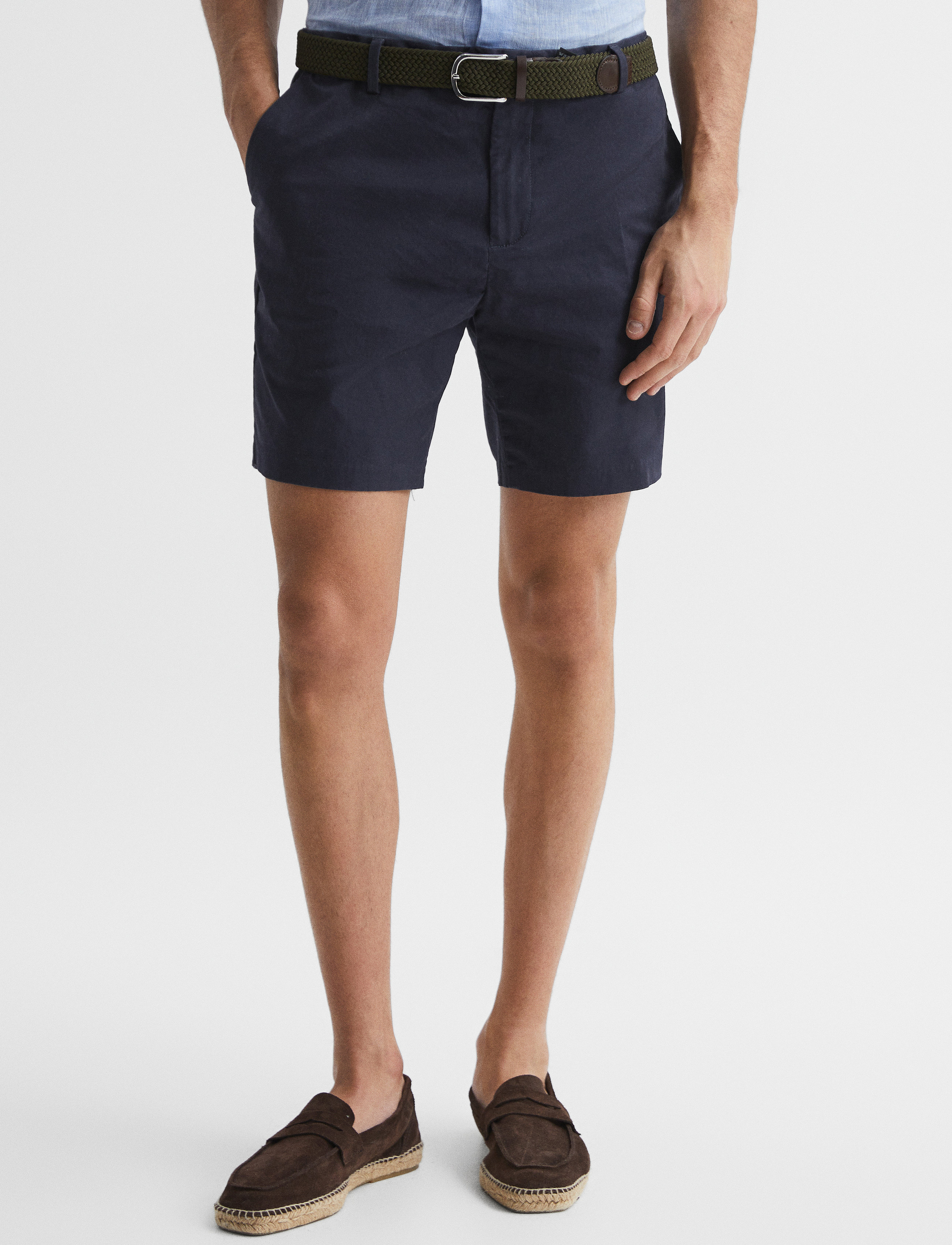 Reiss Wicket, Mænd, Chino Shorts, Navy, Str: 30