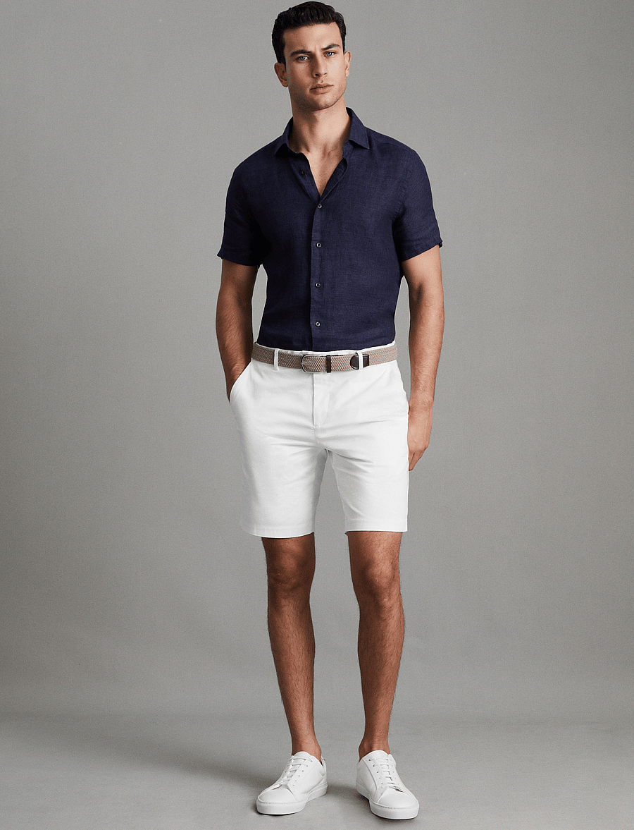 Reiss - WICKET - chino lühikesed püksid - white - 4