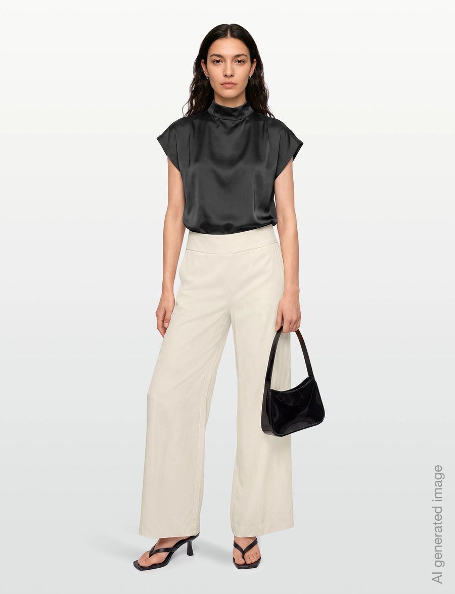 Reiss - CLOVER TROUSER - vida byxor - 99 white - 0