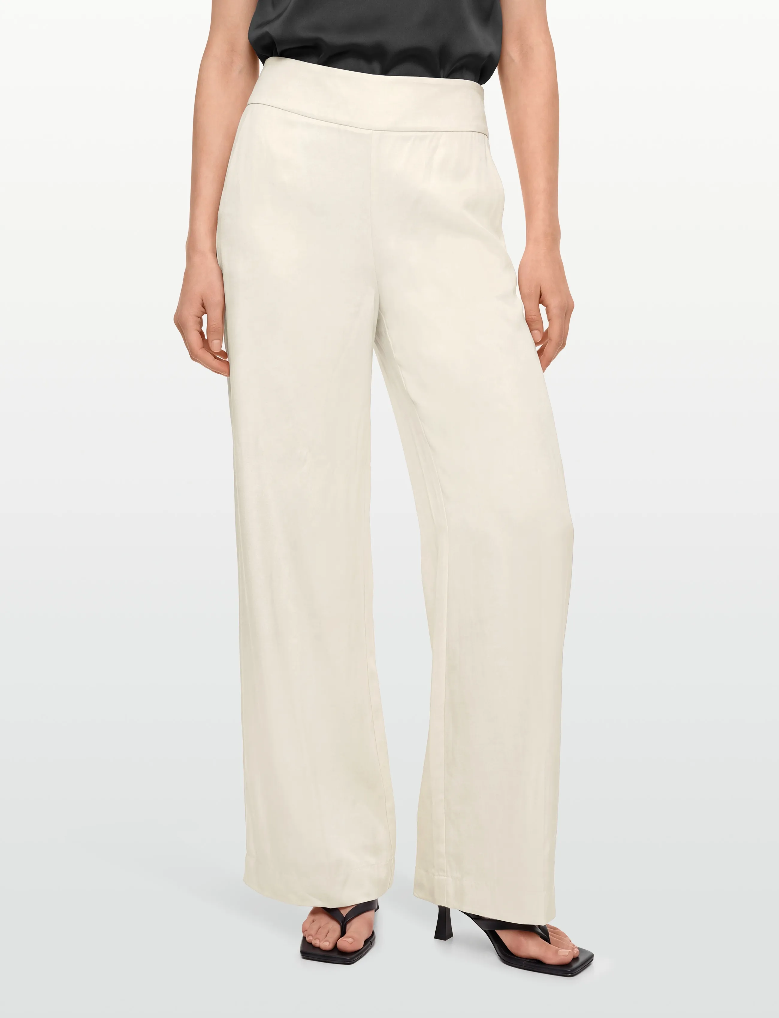 Reiss - CLOVER TROUSER - hosen mit weitem bein - 99 white - 3