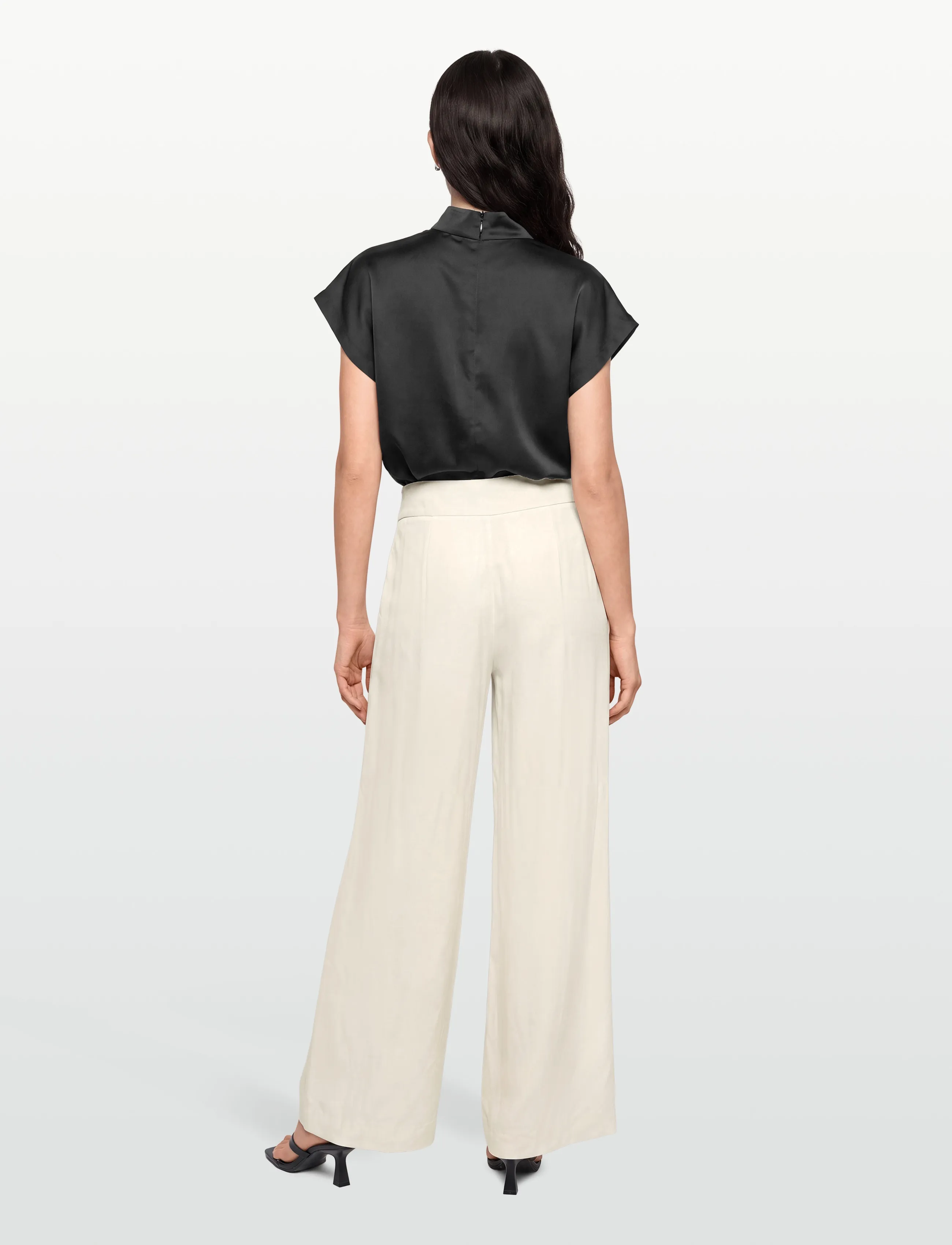 Reiss - CLOVER TROUSER - hosen mit weitem bein - 99 white - 4