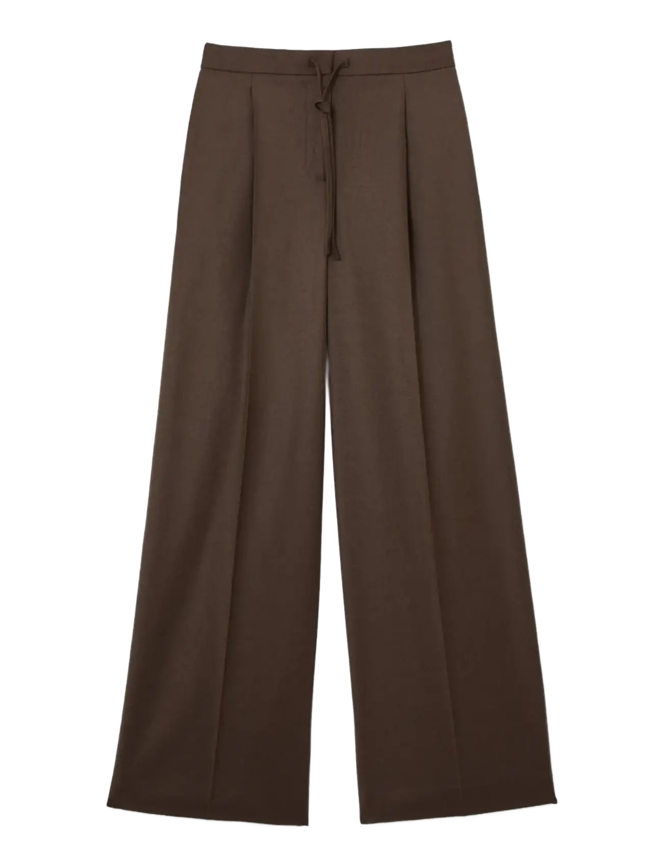 Reiss Derby Pull On Wide Leg Trouser, Kvinder, Pull On Vide Ben Bukser, Brun, Str: 44