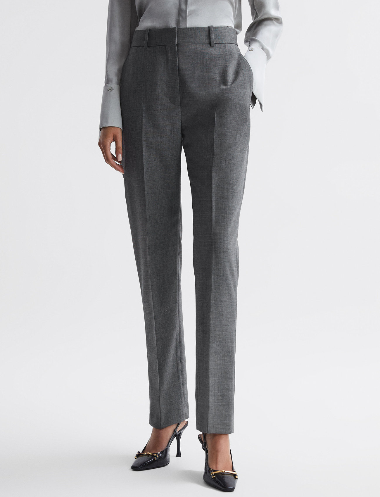 Reiss - LAYTON - tailored trousers - grey - 1