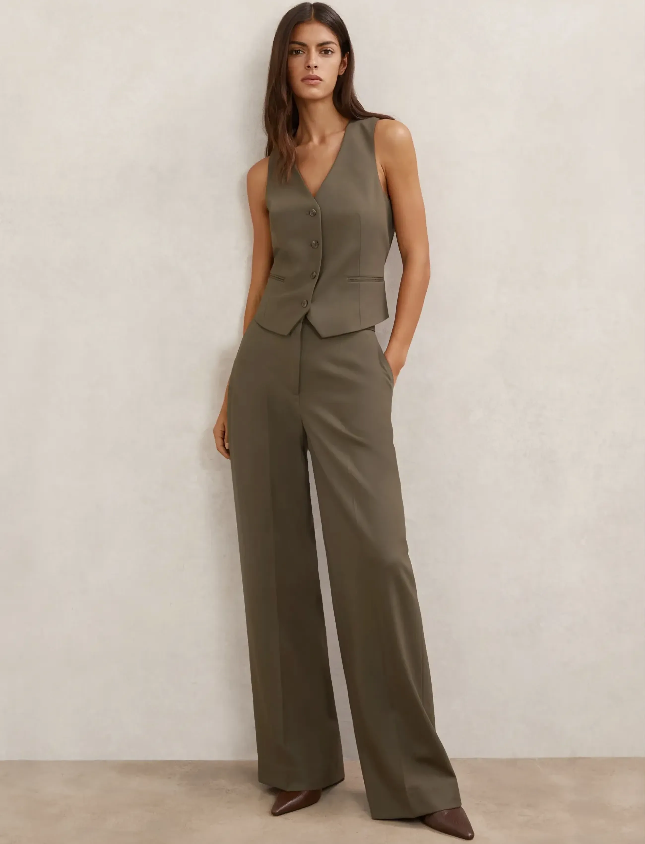 Reiss - SOLENE - vida byxor - green - 4