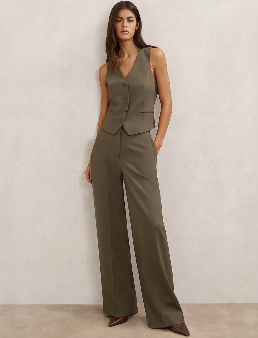 Reiss - SOLENE - anzugshosen - green - 4