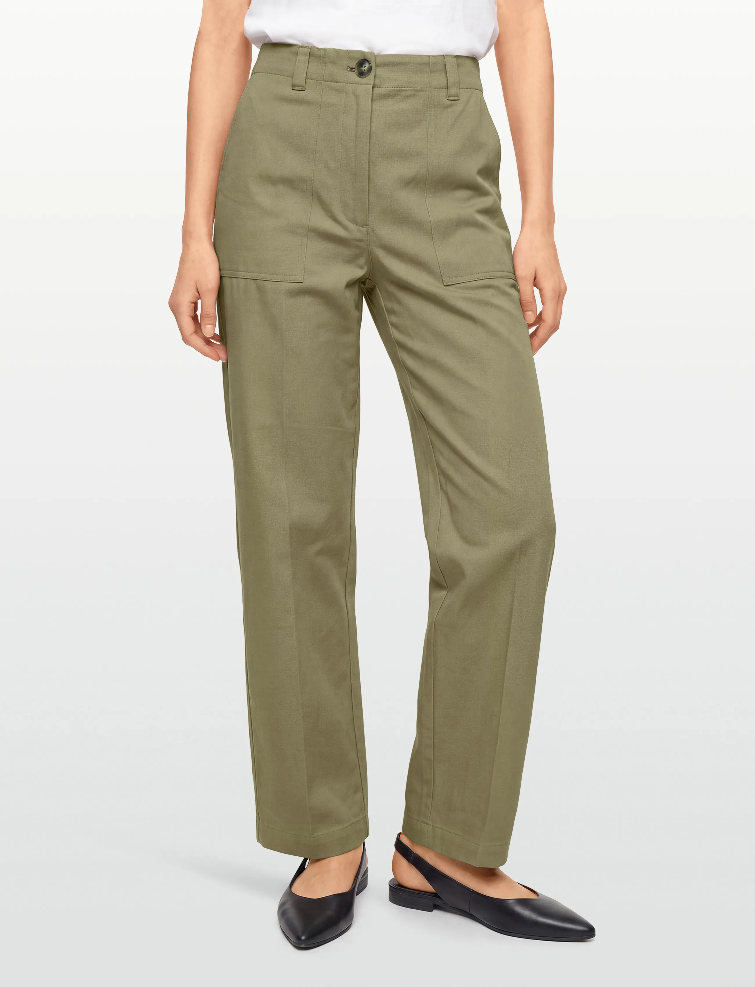 Reiss - KASIA - cargo-hosen - 35 khaki green - 3