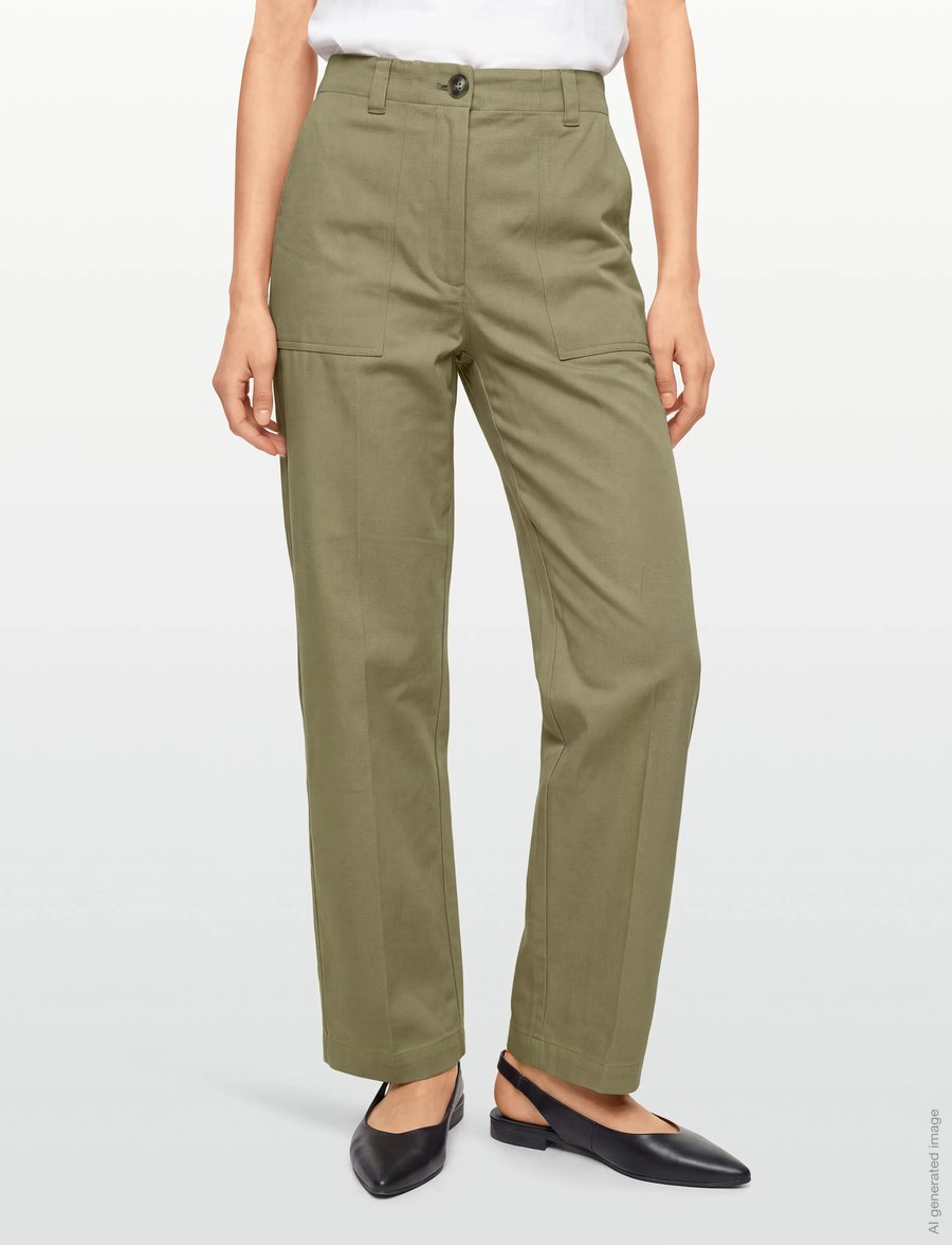 Reiss - KASIA - cargo-hosen - 35 khaki green - 3